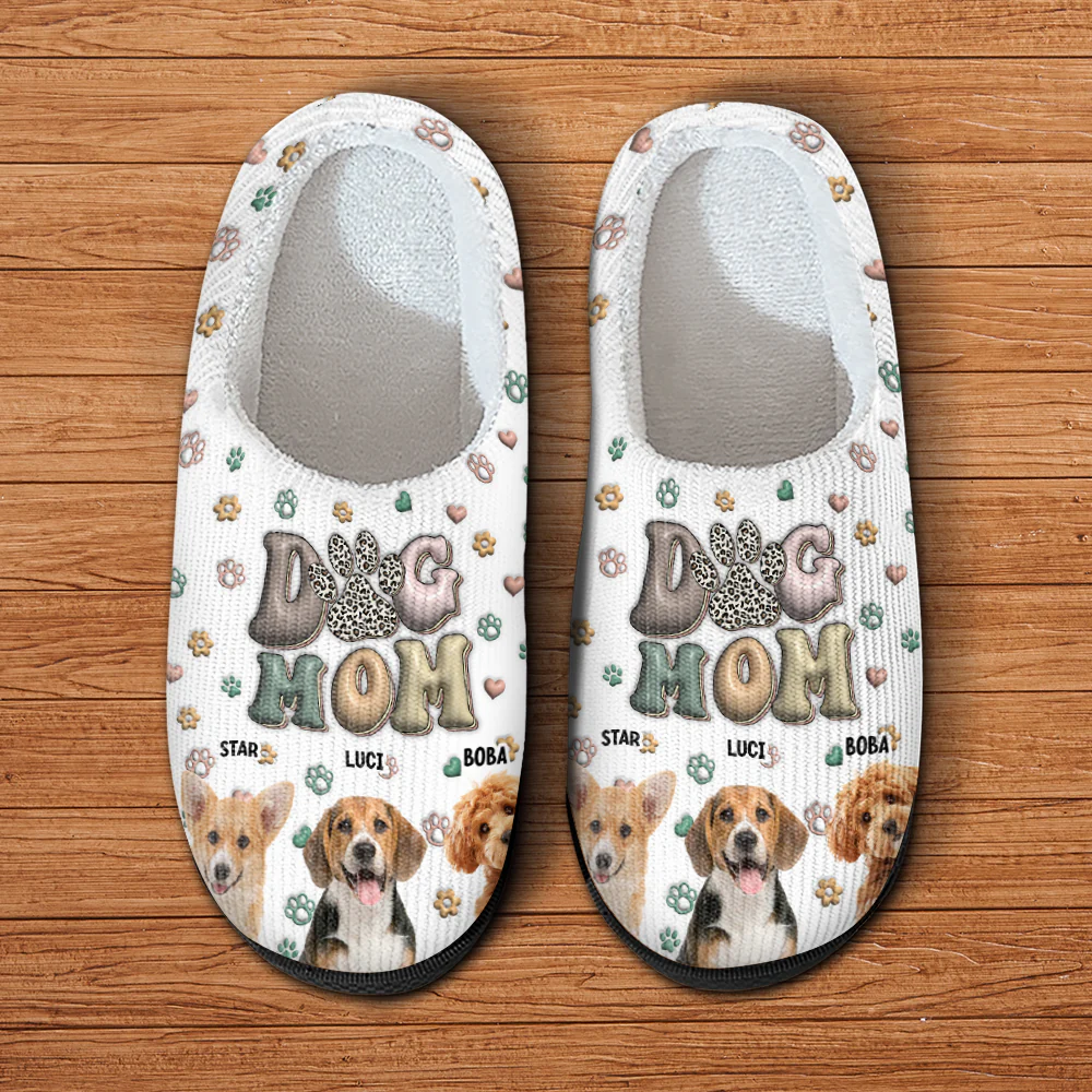 Custom Dog Mom Photo Slippers Gift For Dog Lovers TH10 896249 - Image 3
