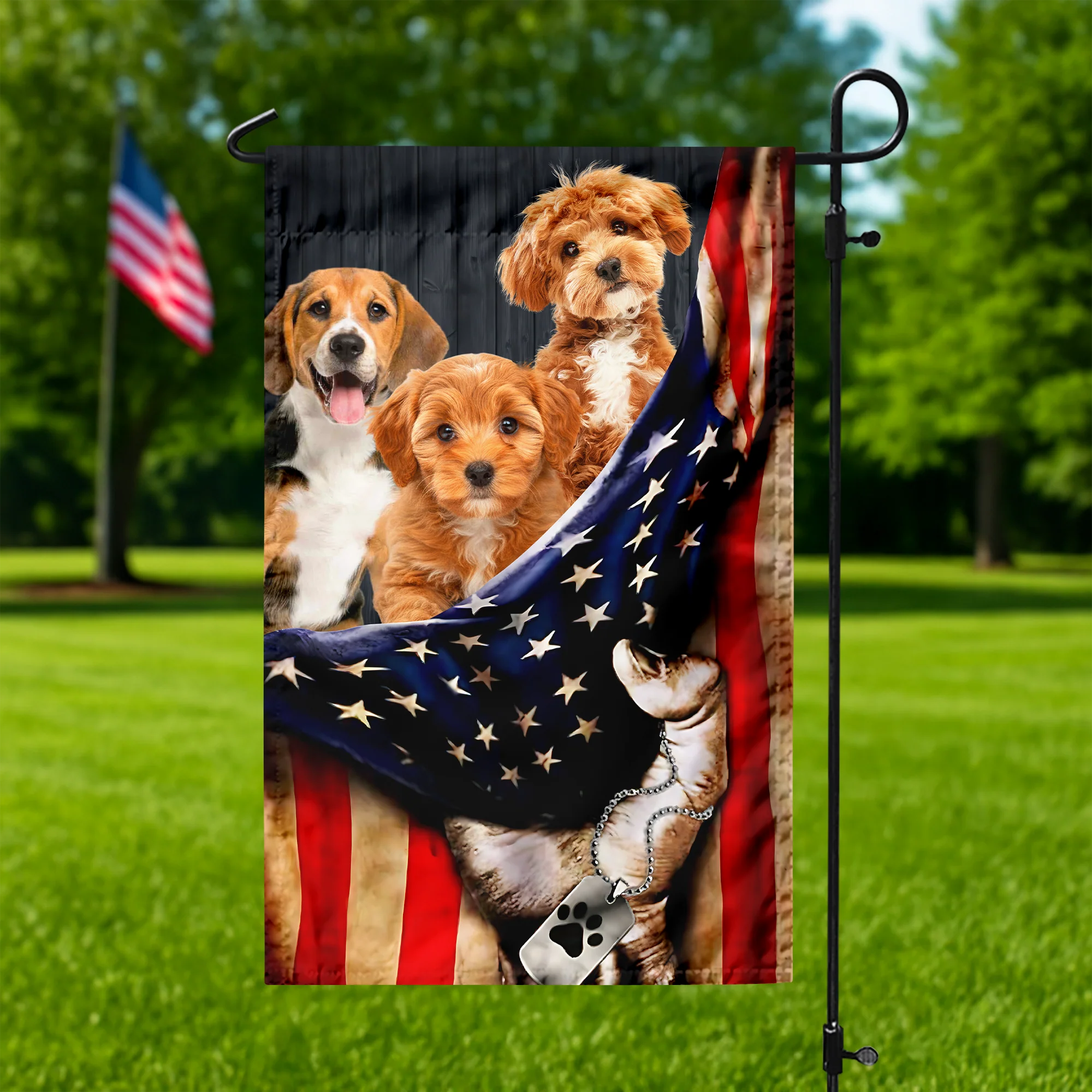 Custom Dog Photo American Garden Flag Gift For Dog Lovers HO82 902848 - Image 6