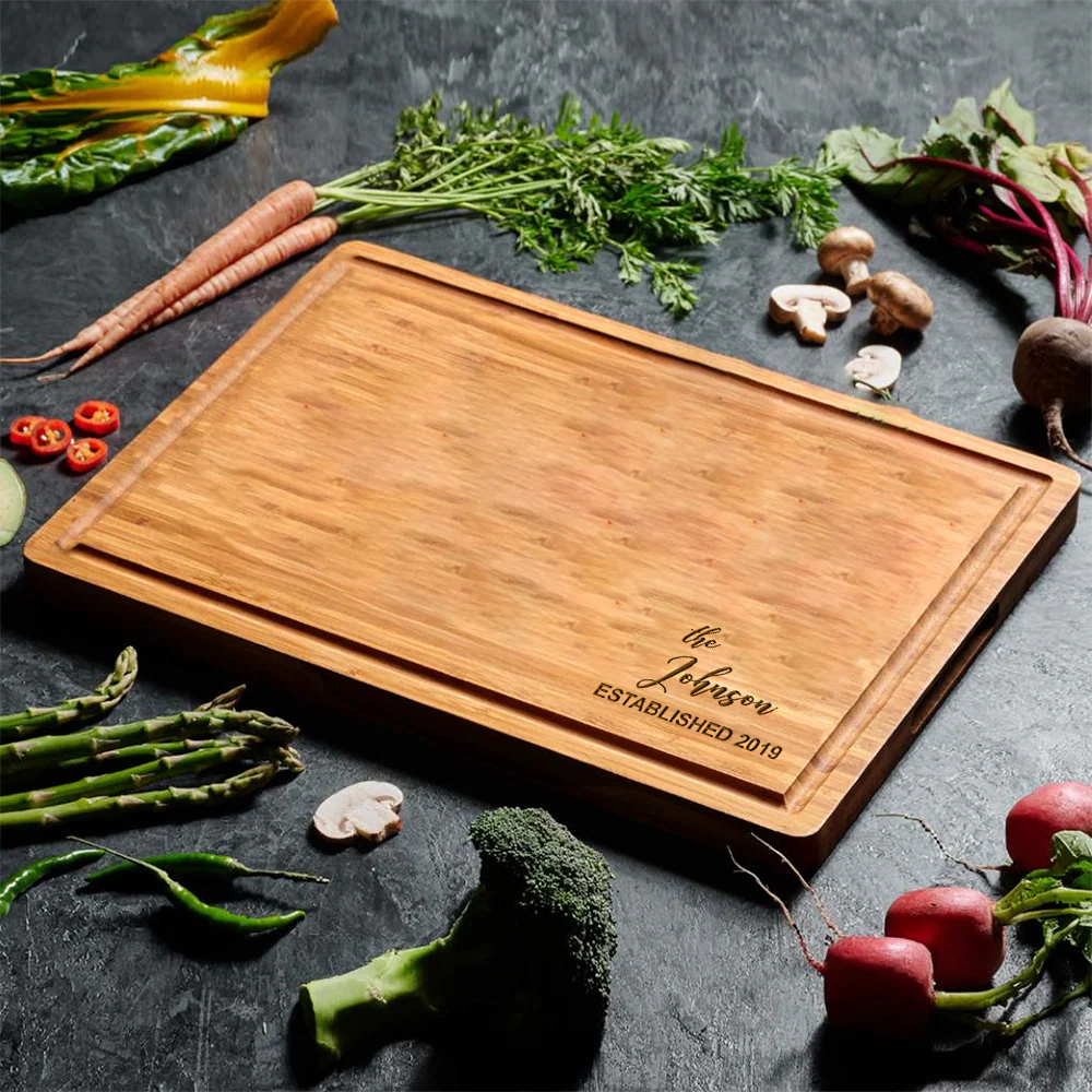 Custom Engraved Cutting Board – Personalized Gift for Wedding, Engagement, or Housewarming HO82 894366 - Image 3