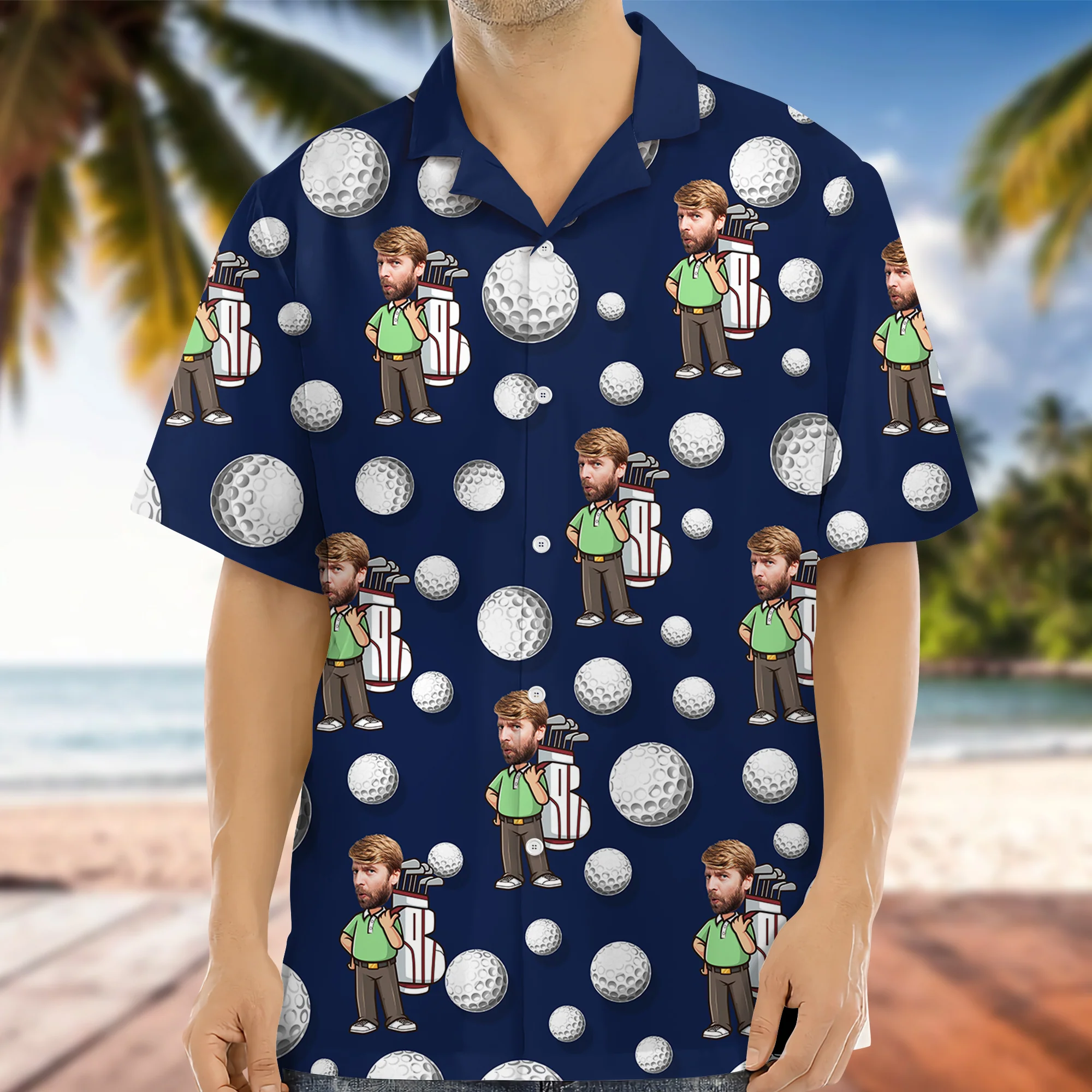 Custom Face Golf Hawaii Shirt Gift For Golfer, Golf Lovers HA75 898748 - Image 8