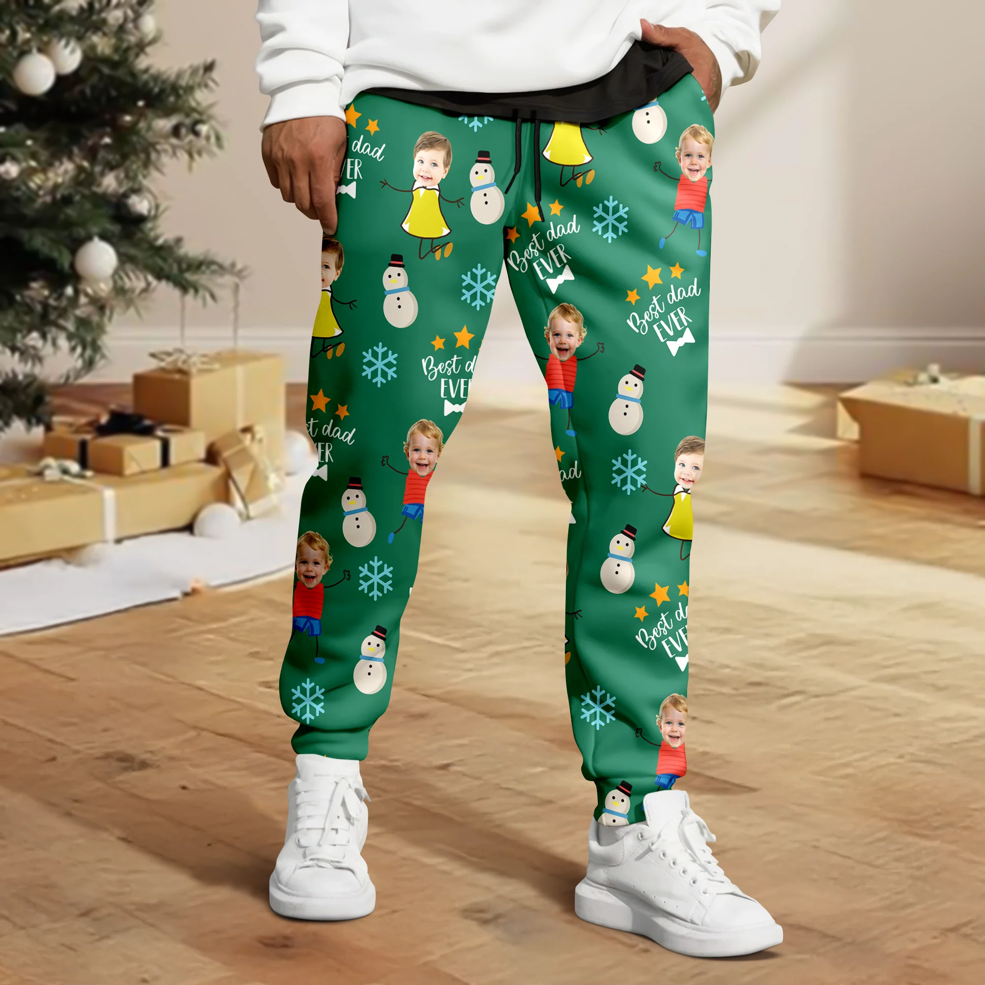 Custom Face Kid Best Mom Ever, Best Dad Ever Sweatpants HA75 892868 - Image 2