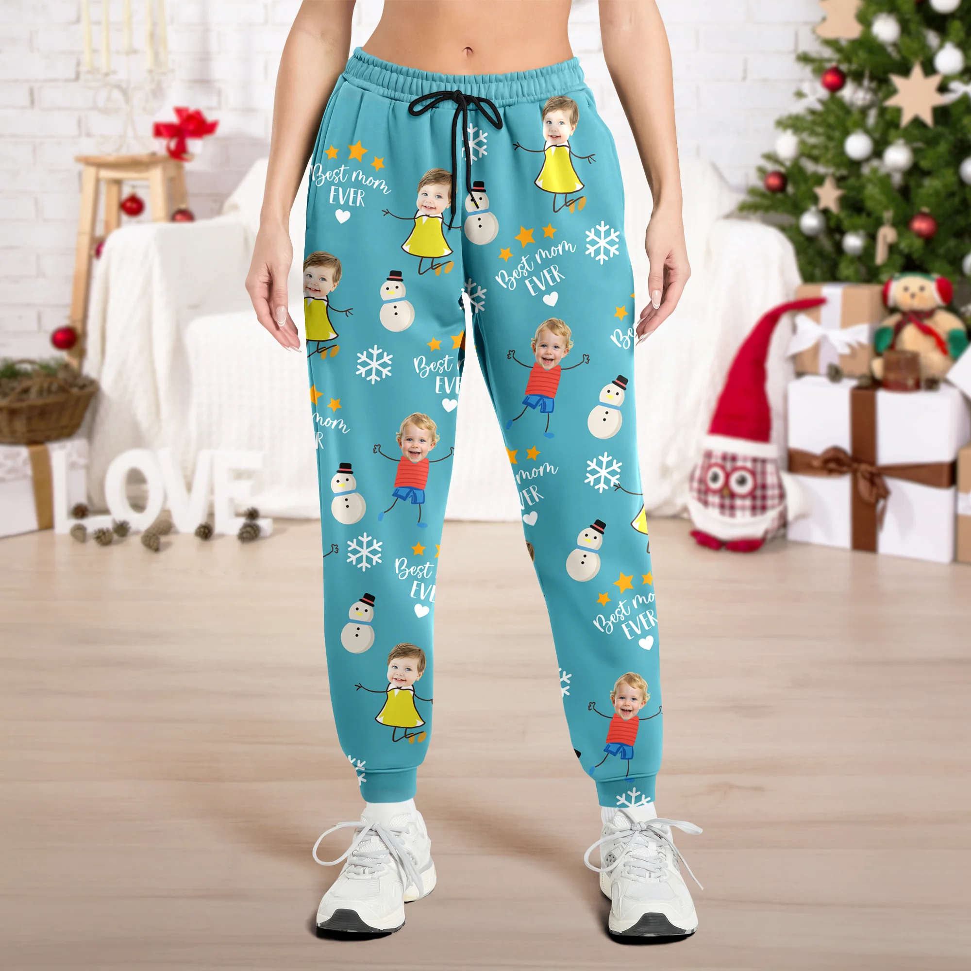 Custom Face Kid Best Mom Ever, Best Dad Ever Sweatpants HA75 892868 - Image 3