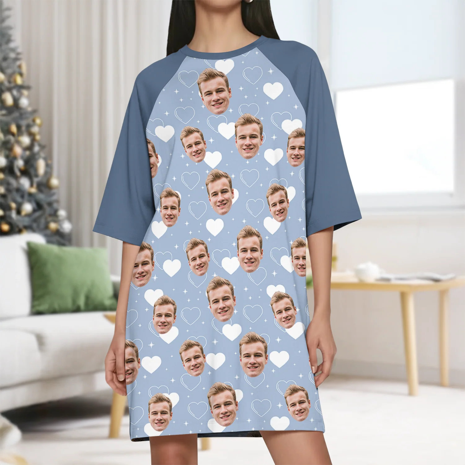 Custom Face Nightgown Valentine's Day Gift For Wife, Girlfriend CH07 910362 - Image 13