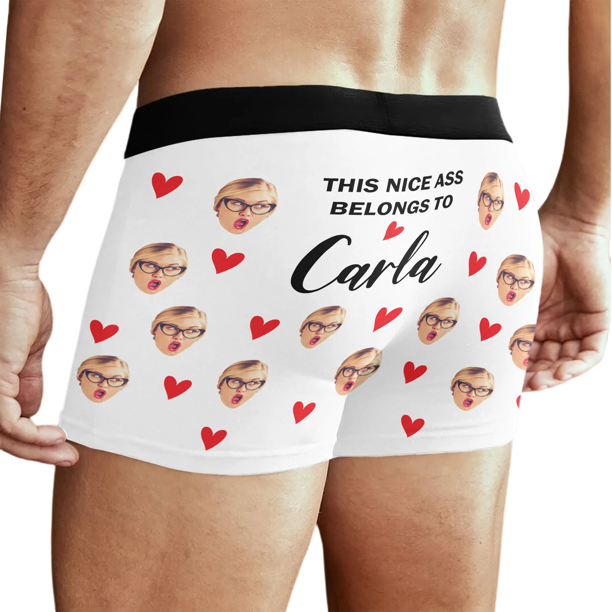 Custom Face Photo Men's Boxer Anniversary Gift for Husband, Funny Boyfriend HO82 900834 - Image 8