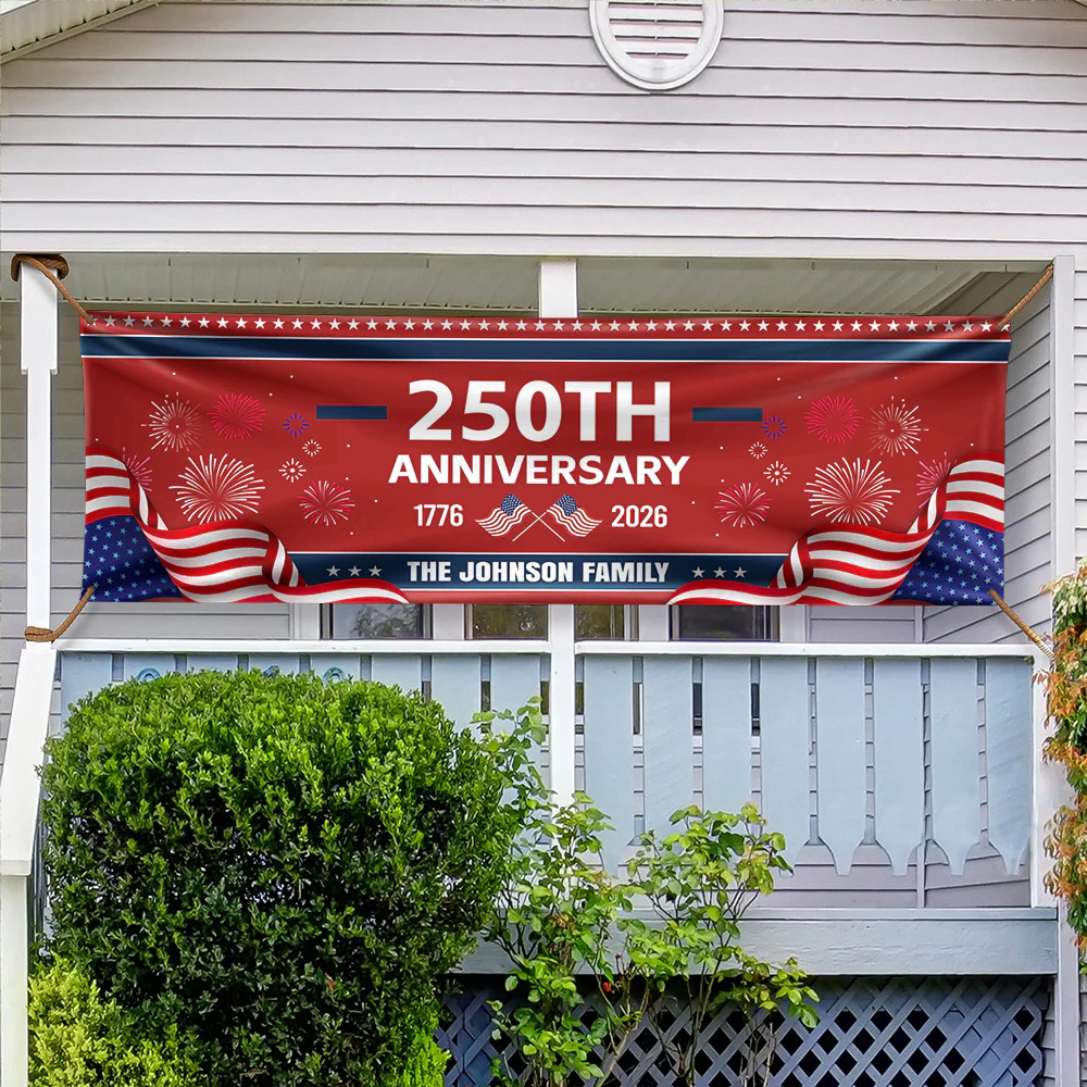 Custom Family Name 250th Anniversary 1776-2026 America Banner CH07 910640 - Image 4