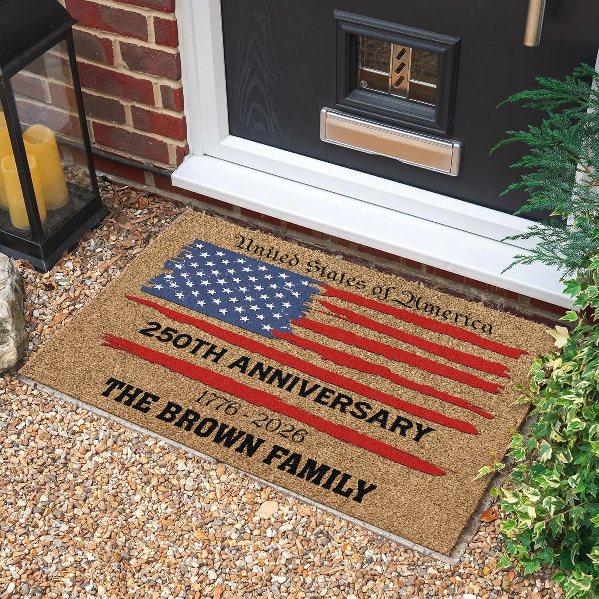 Custom Family Name 250TH Anniversary 1776-2026 Doormat TH10 898431 - Image 2