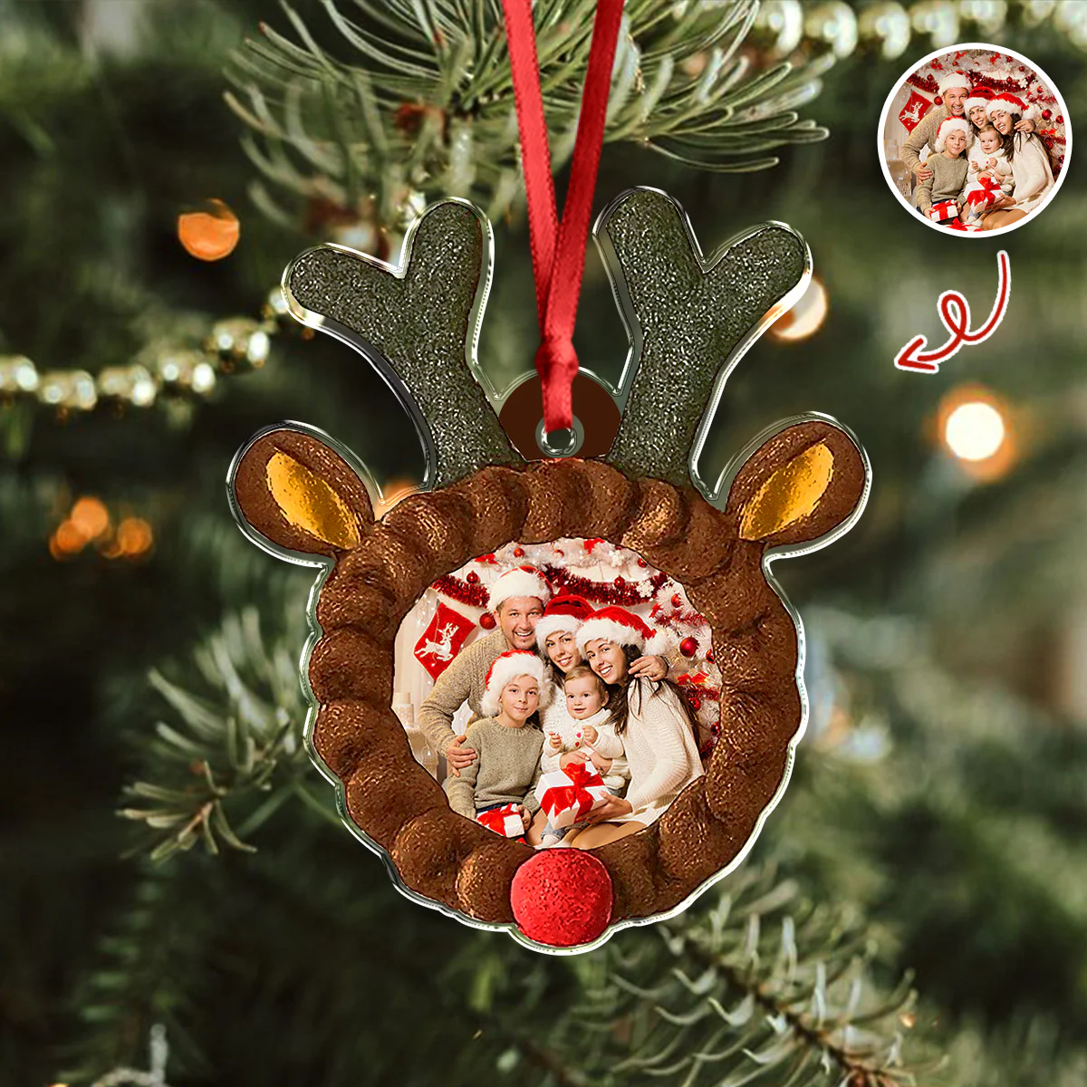 Custom Family Photo Acrylic Ornament For Christmas TH10 894833 - Image 8