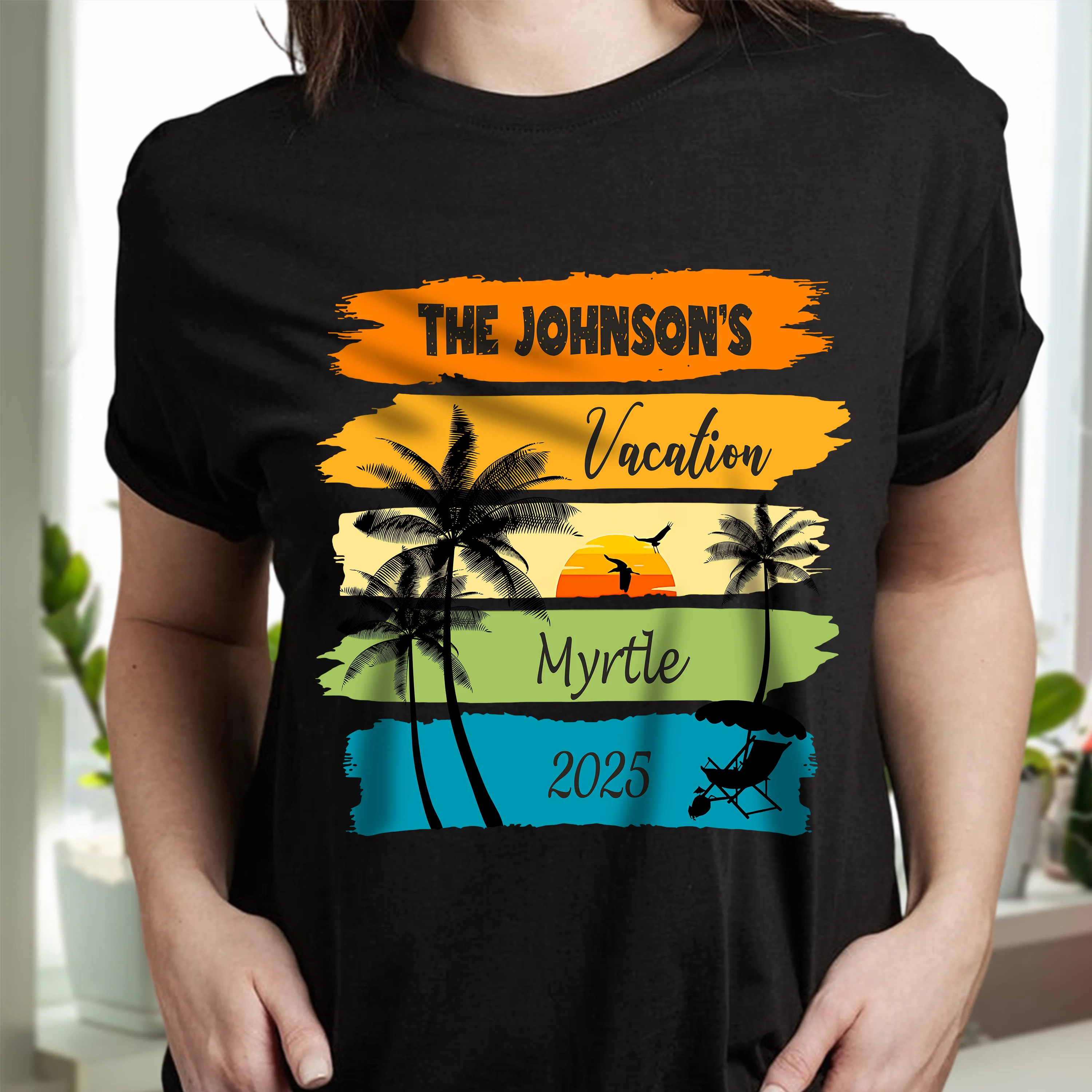 Custom Family Vacation Shirts 2025 – Personalized Family Trip Dark Shirts LM32 893817 - Image 3