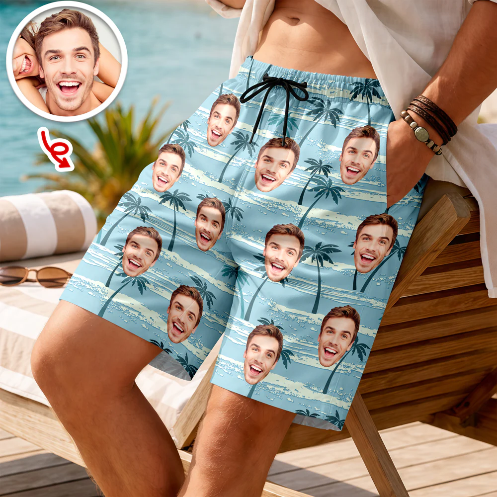 Custom Funny Face Aloha Summer Vacation Beach Short CH07 911268 - Image 4
