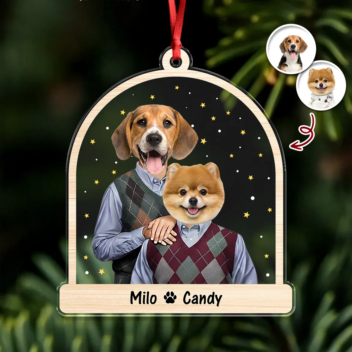 Custom Funny Step Brothers Acrylic Ornament Christmas Gift For Pet Lovers HA75 898272 - Image 4