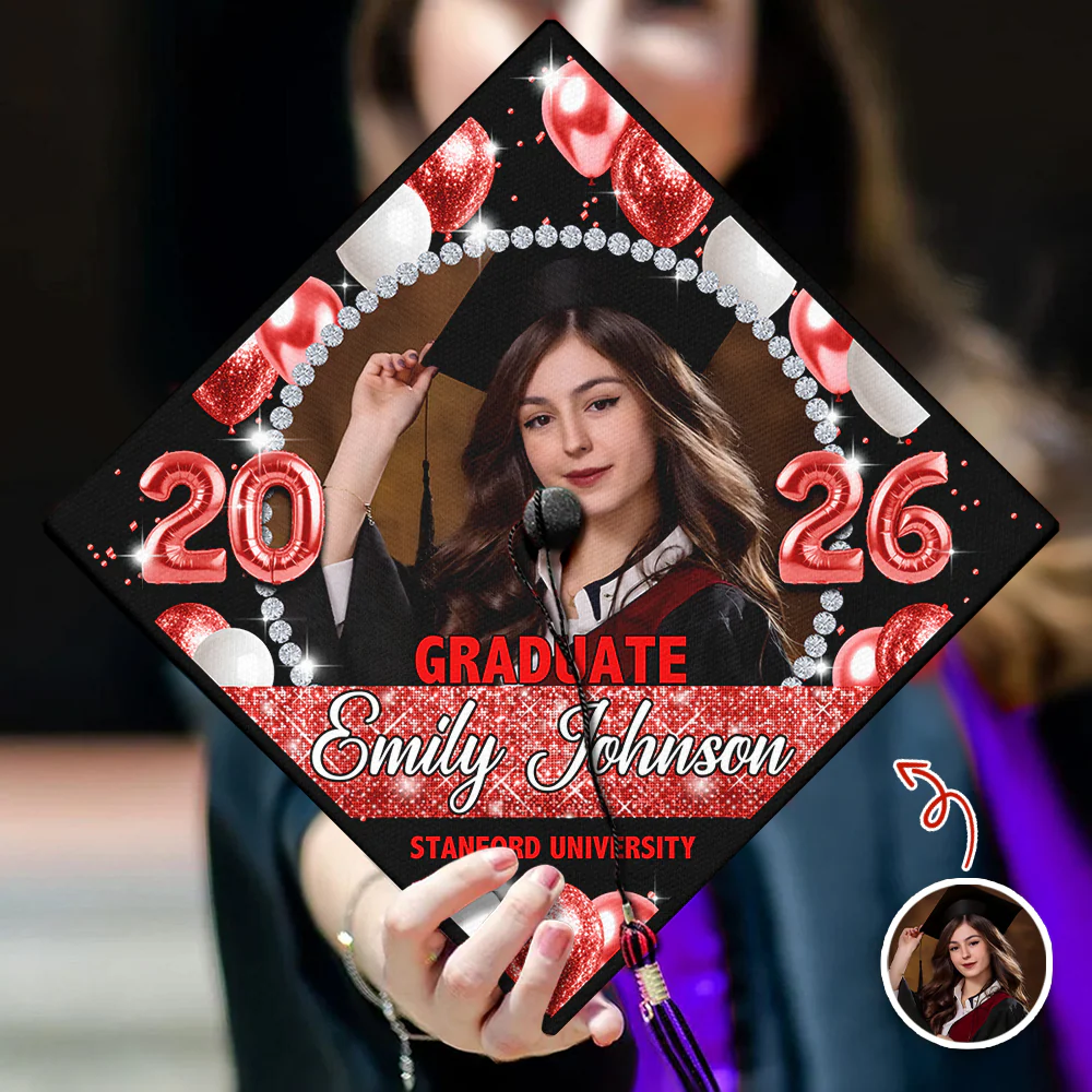 Custom Graduation Photo Class Of 2026 Graduation Cap Topper HO82 901550 - Image 5