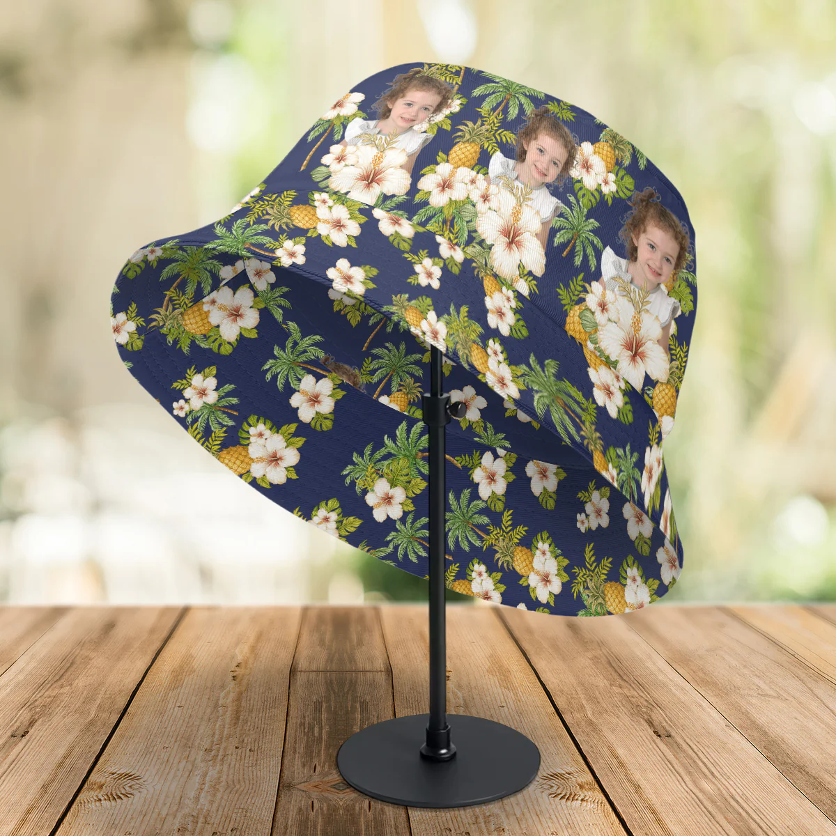 Custom Human Photo Tropical Vibe Family Bucket Hat HA75 892594 - Image 2