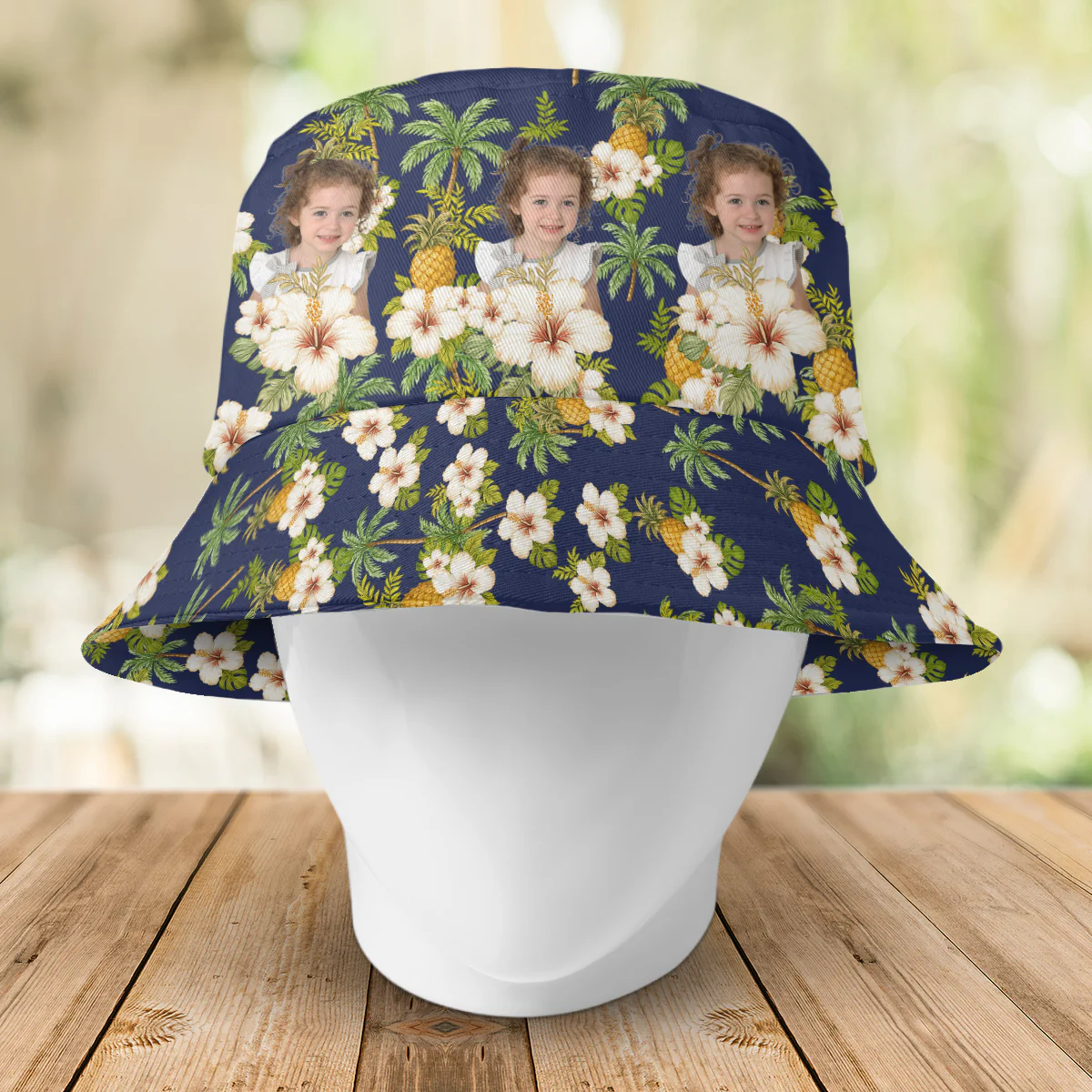 Custom Human Photo Tropical Vibe Family Bucket Hat HA75 892594 - Image 4