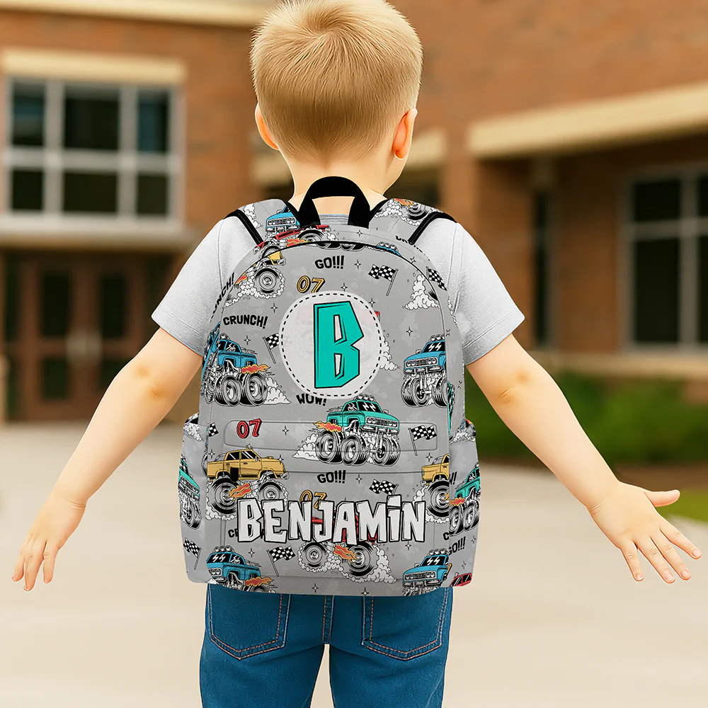 Custom Kids Name Back to School Personalized Backpack HA75 921716 - Image 2