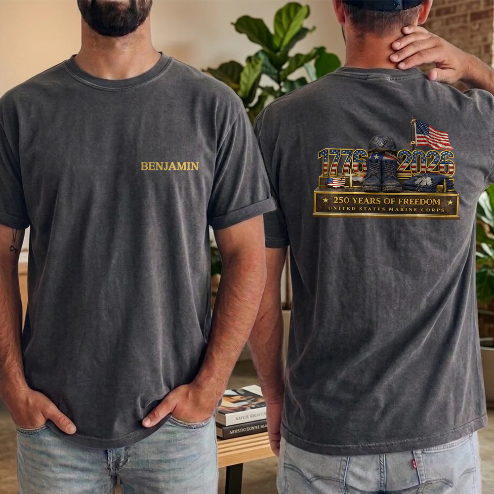 Custom Name 1776-2026 250 Years Of Freedom Back & Front Shirt TH10 169413