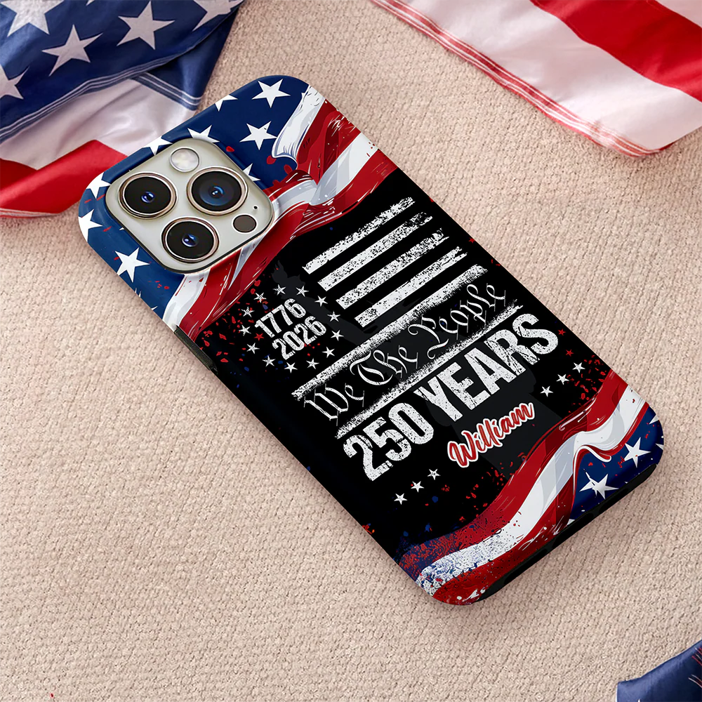 Custom Name 250 Years USA 250th Birthday 1776-2026 Eagle Phone Case HA75 920198 - Image 7