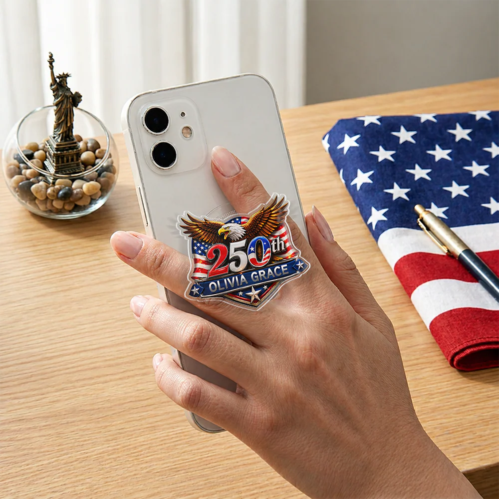 Custom Name 250th Anniversary 1776-2026 Eagle USA Semiquincentennial Patriotic Griptok HA75 920578 - Image 7