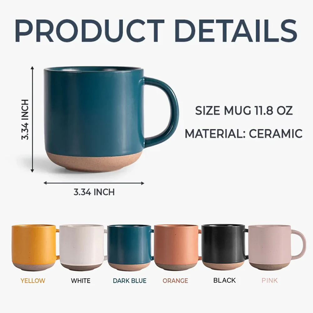 Custom Name & Birthflower Pottery Mug For Book Lovers TH10 170305 - Image 7