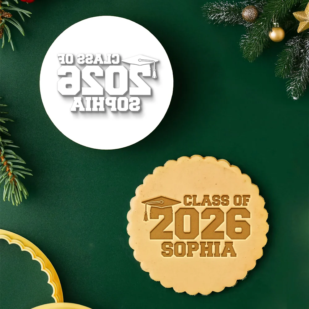 Custom Name Class of 2026 Cookie Stamp Graduation Party Gift CH07 910204 - Image 2