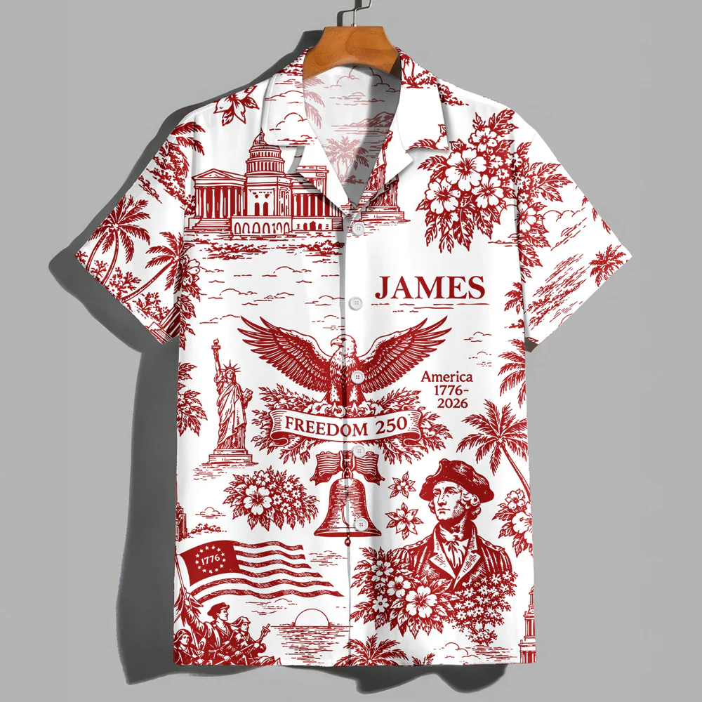 Custom Name Freedom 250 America 1776-2026 Hawaiian Shirt TH10 170027 - Image 5