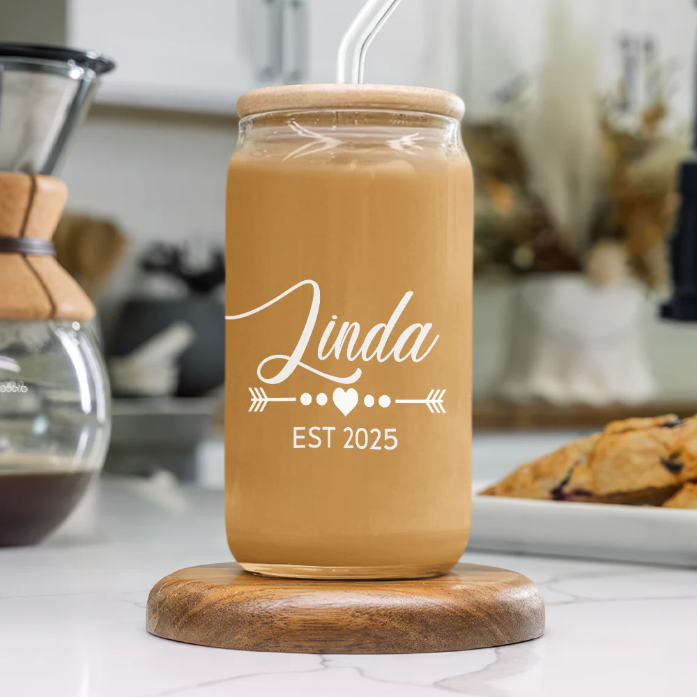Custom Name Glass Can With Lid Gift For Family TH10 896921 - Image 5