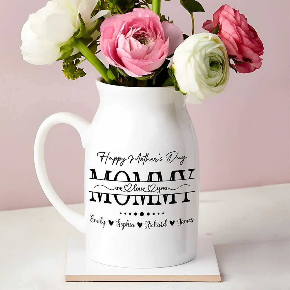 Custom Name Mom We Love You Vase For Mother's Day CH07 910878 - Image 6