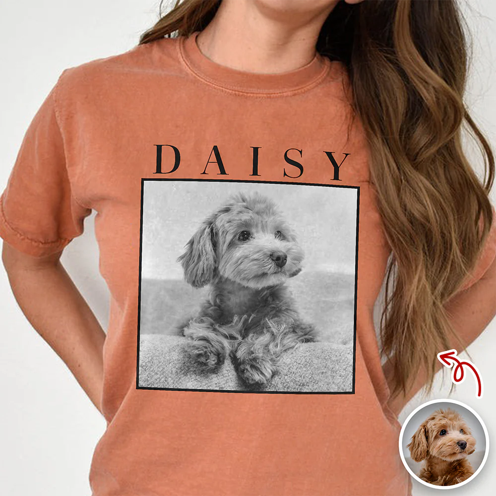 Custom Name & Photo Vintage Comfort Shirt Pet Memorial, Pet Lover Gift TH10 170375 - Image 10