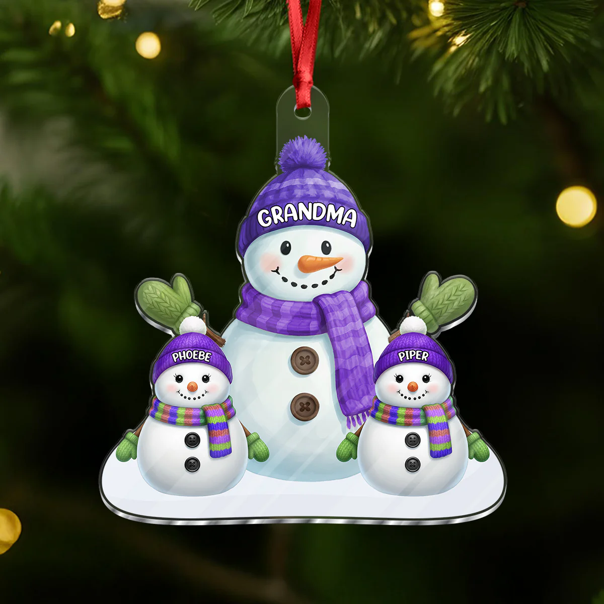 Custom Name Snowman Family Acrylic Ornament CH07 899778 - Image 13