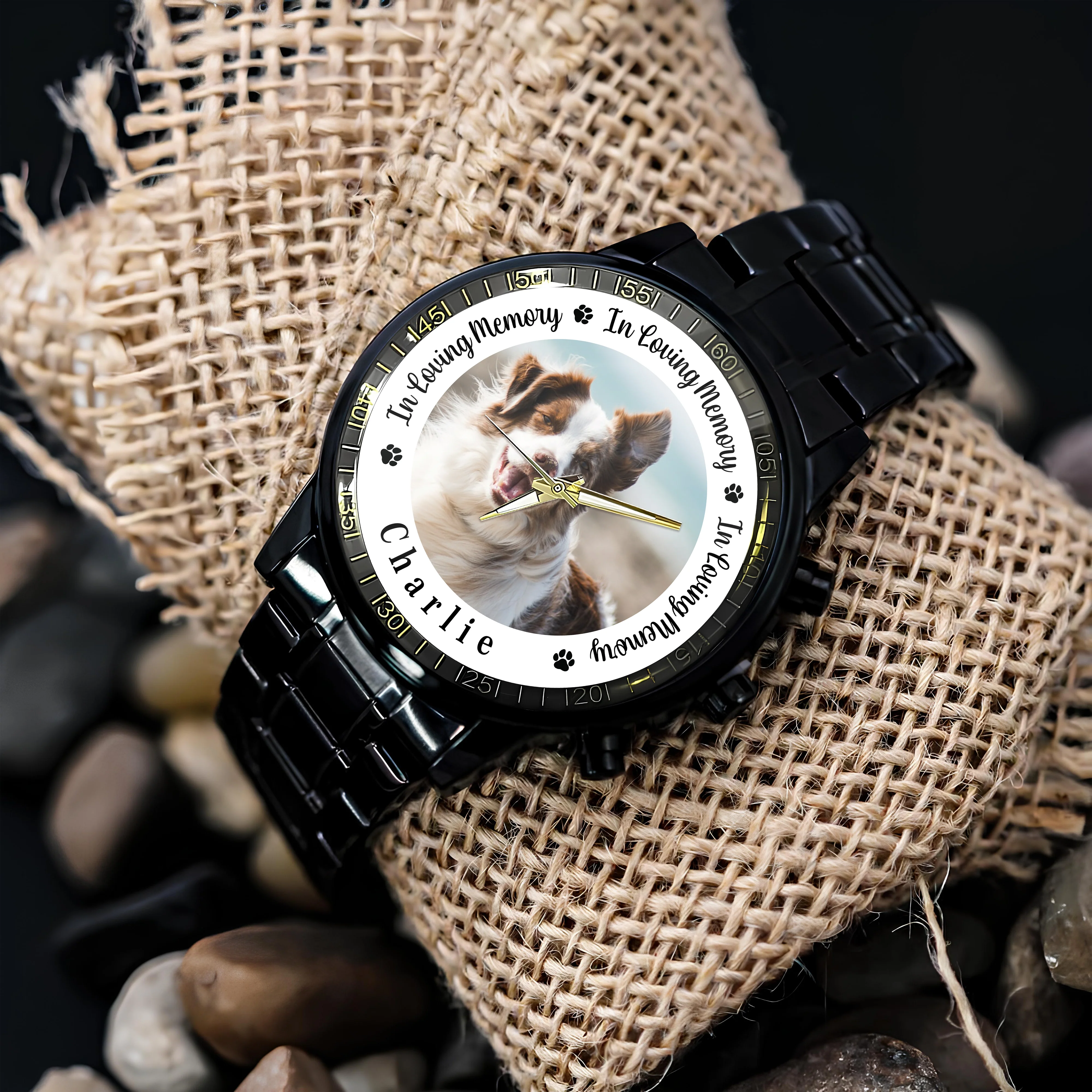 Custom Pet Memorial Photo - Personalized Men's Watch Gift For Dog Cat Lovers TH10 894261 - Image 2