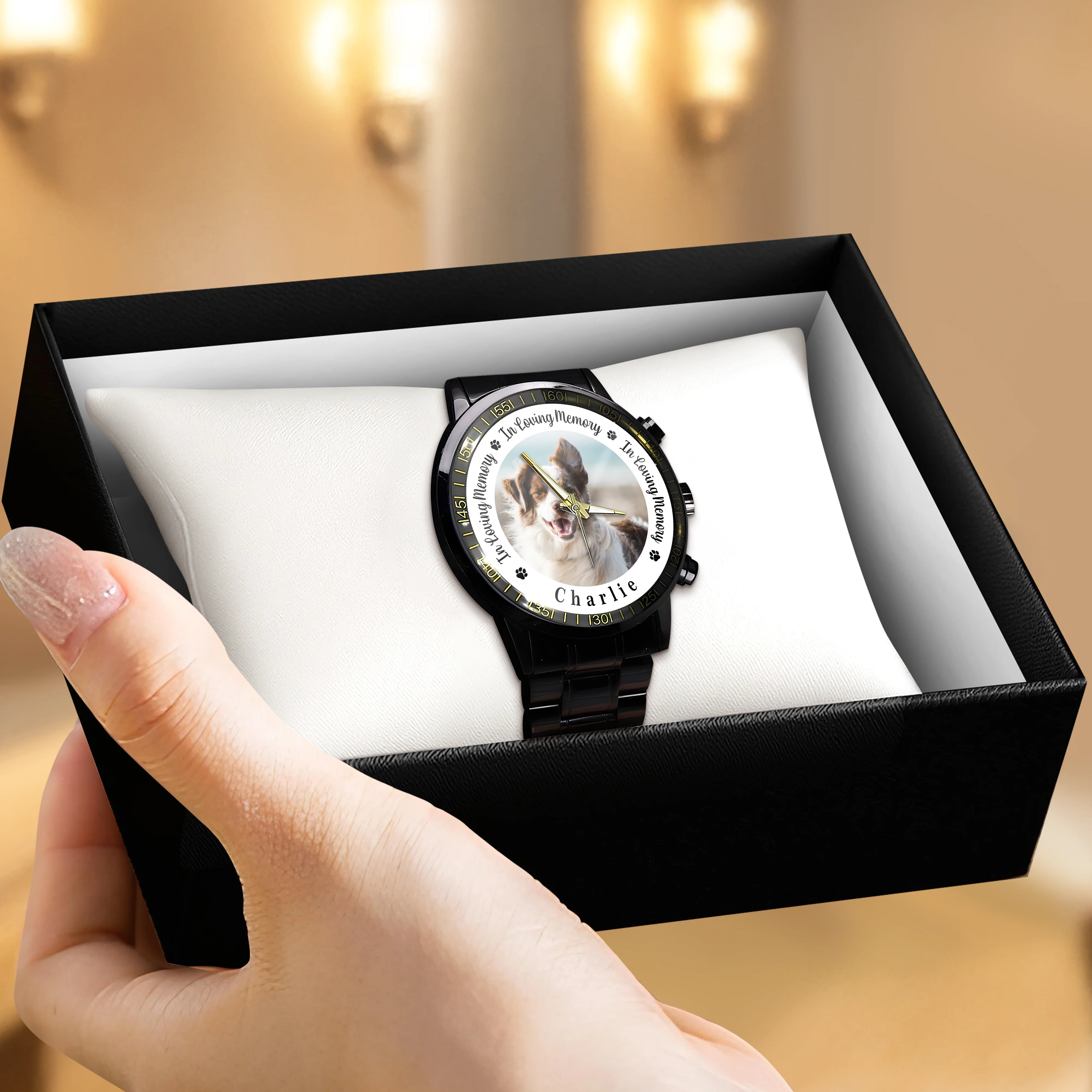 Custom Pet Memorial Photo - Personalized Men's Watch Gift For Dog Cat Lovers TH10 894261 - Image 4