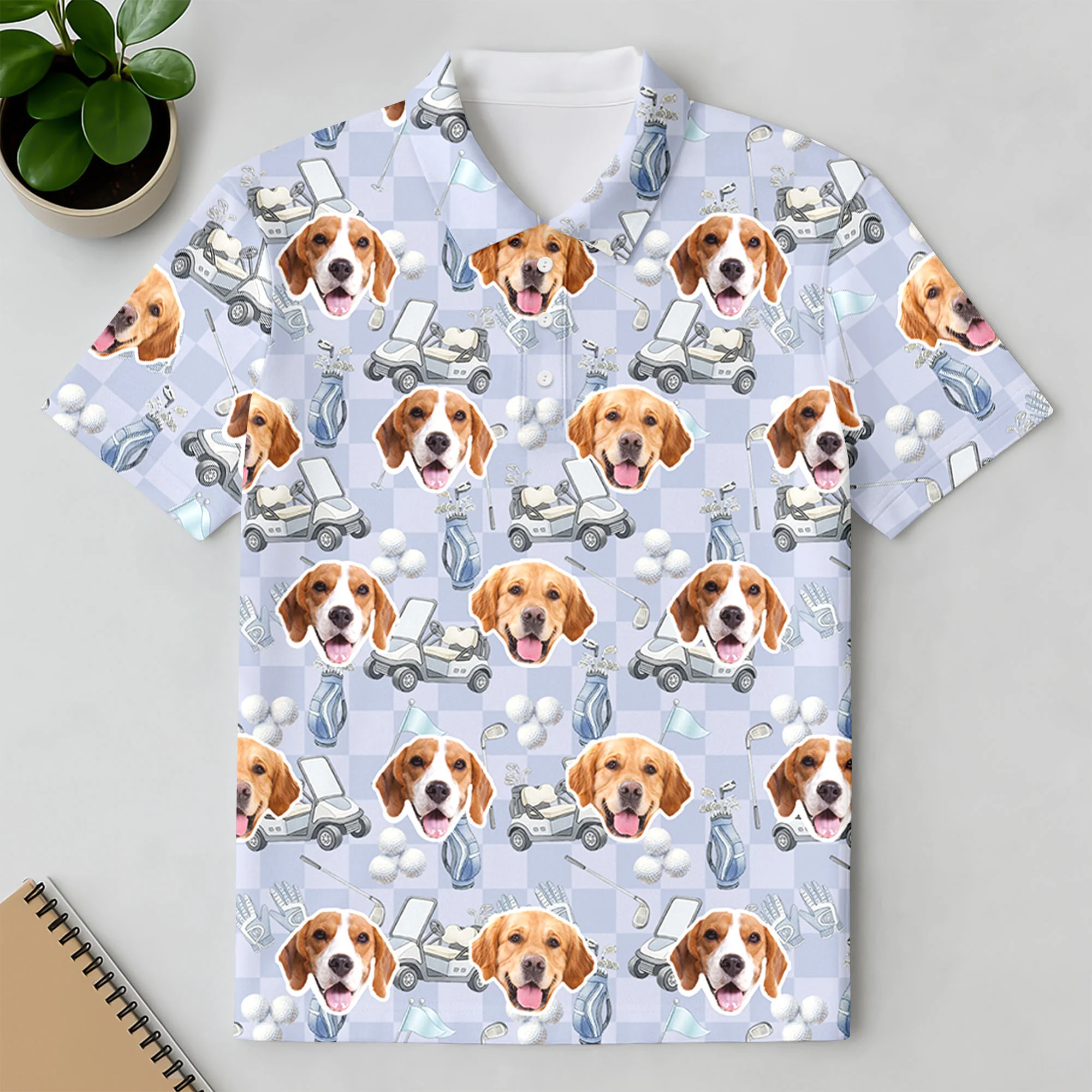 Custom Pet Photo Golf Polo Shirt Gift For Golfer, Golf Lovers, Dog Cat Lovers HO82 900840 - Image 5