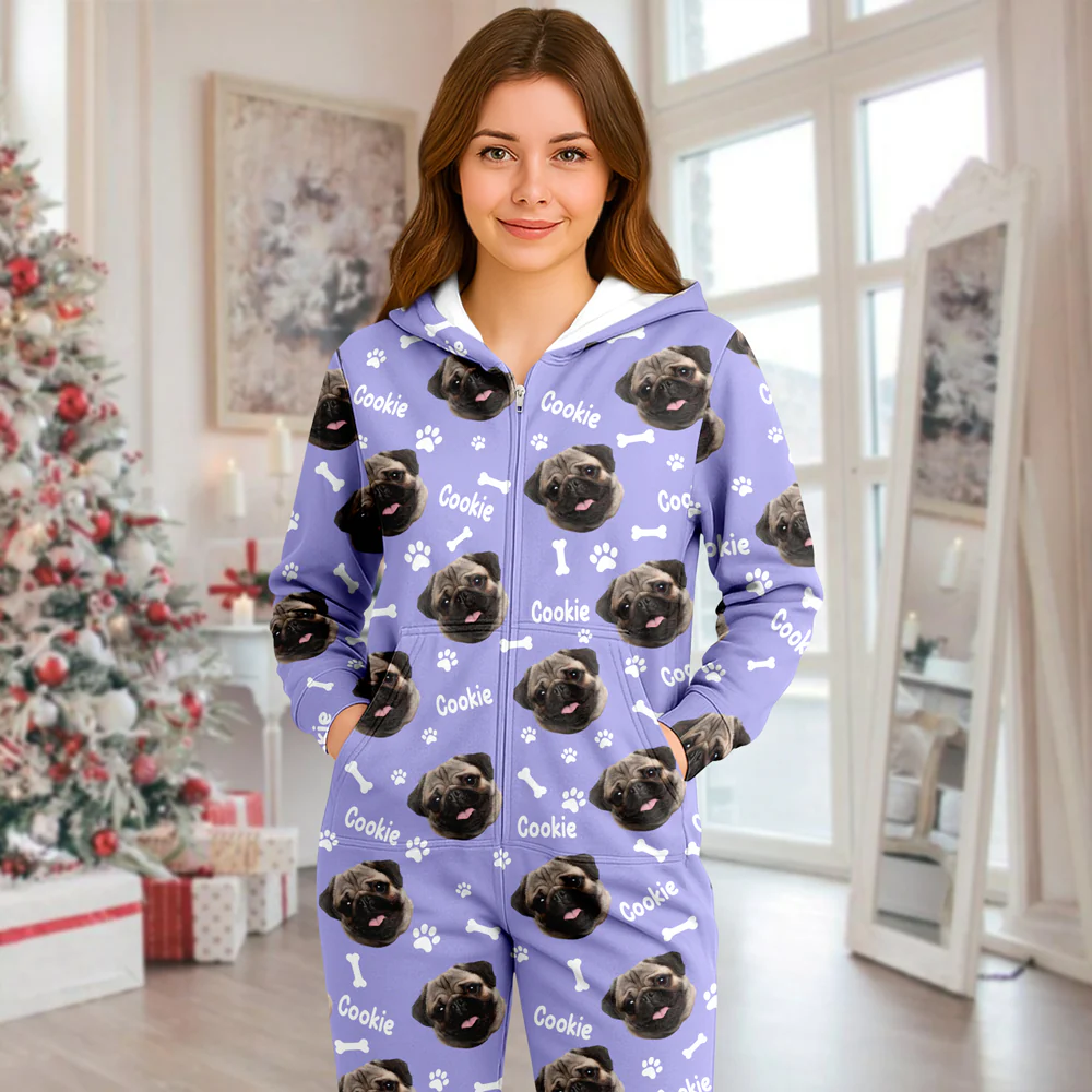 Custom Pet Photo Onesie Pajamas Gift For Pet Lovers CH07 899666 - Image 12