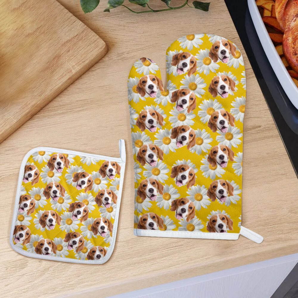 Custom Pet Photo Oven Mitt Gift for Pet Lovers TH10 894417 - Image 5