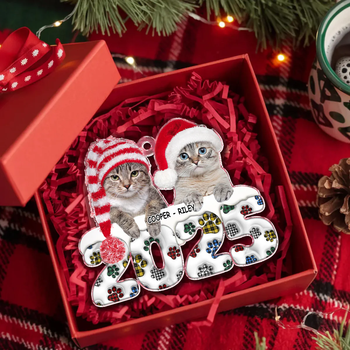 Custom Photo Acrylic Ornament Christmas Gifts For Dog Cat Lovers HA75 898200 - Image 5