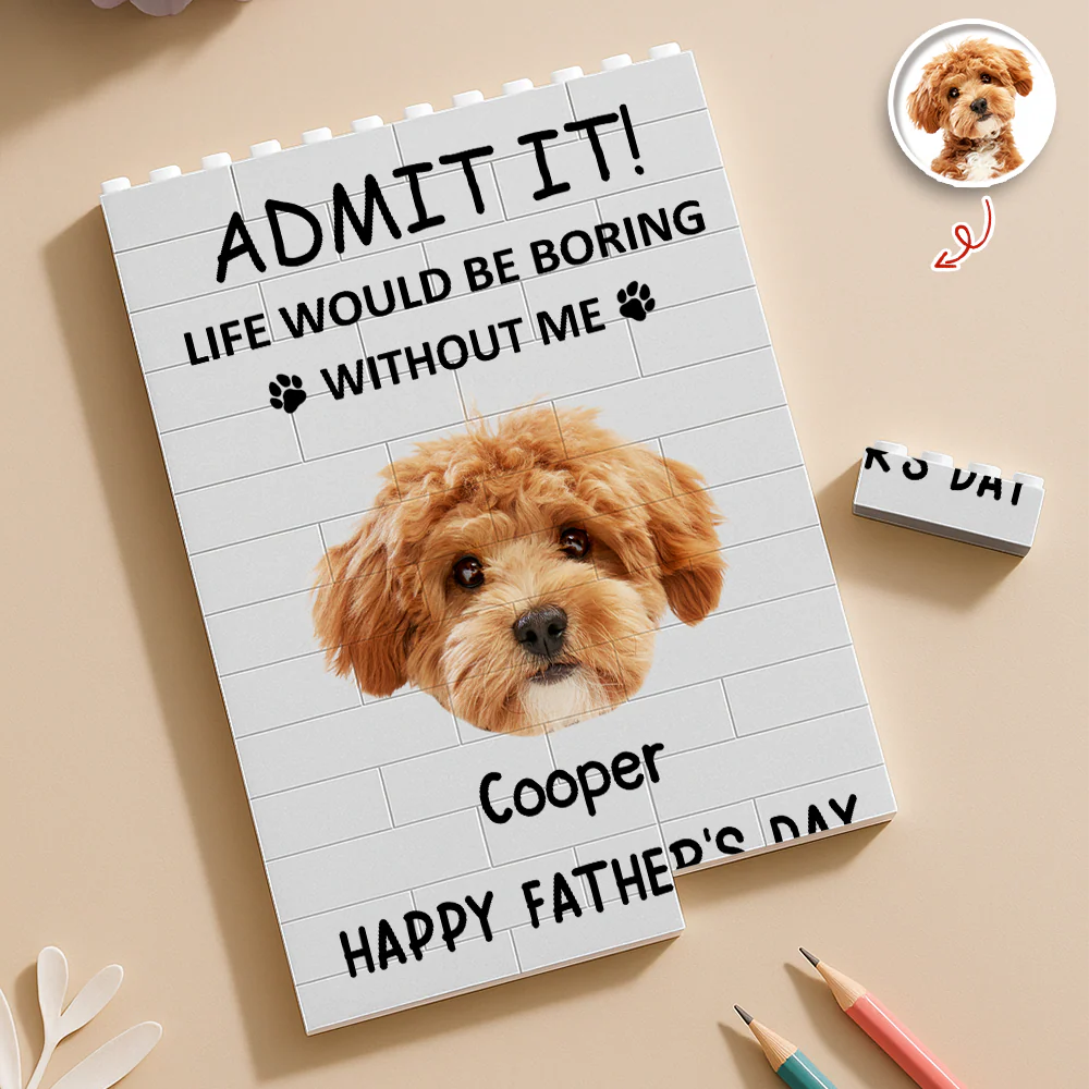 Custom Photo Admit It! Life Would Be Boring Without Us Building Brick Block TH10 169939 - Image 4