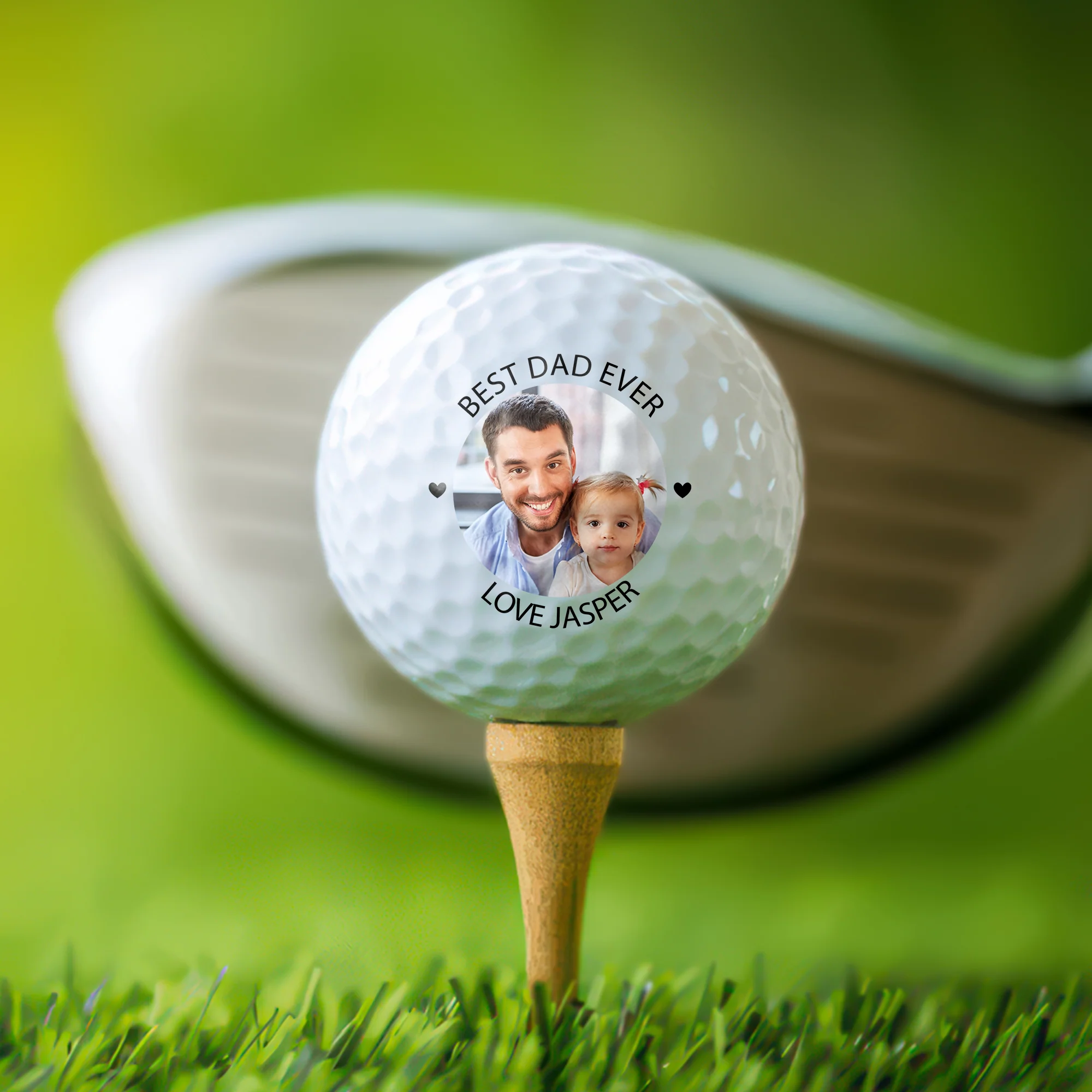 Custom Photo Best Dad Ever Golf Ball Gift For Family LM32 897591