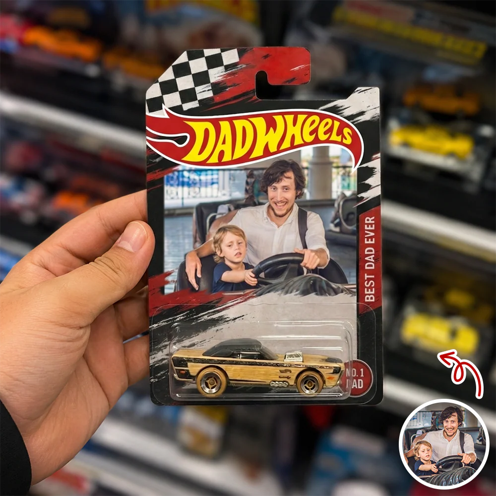 Custom Photo Best Dad Ever Dad Wheels - Gift For Father's Day HO82 902620 - Image 3