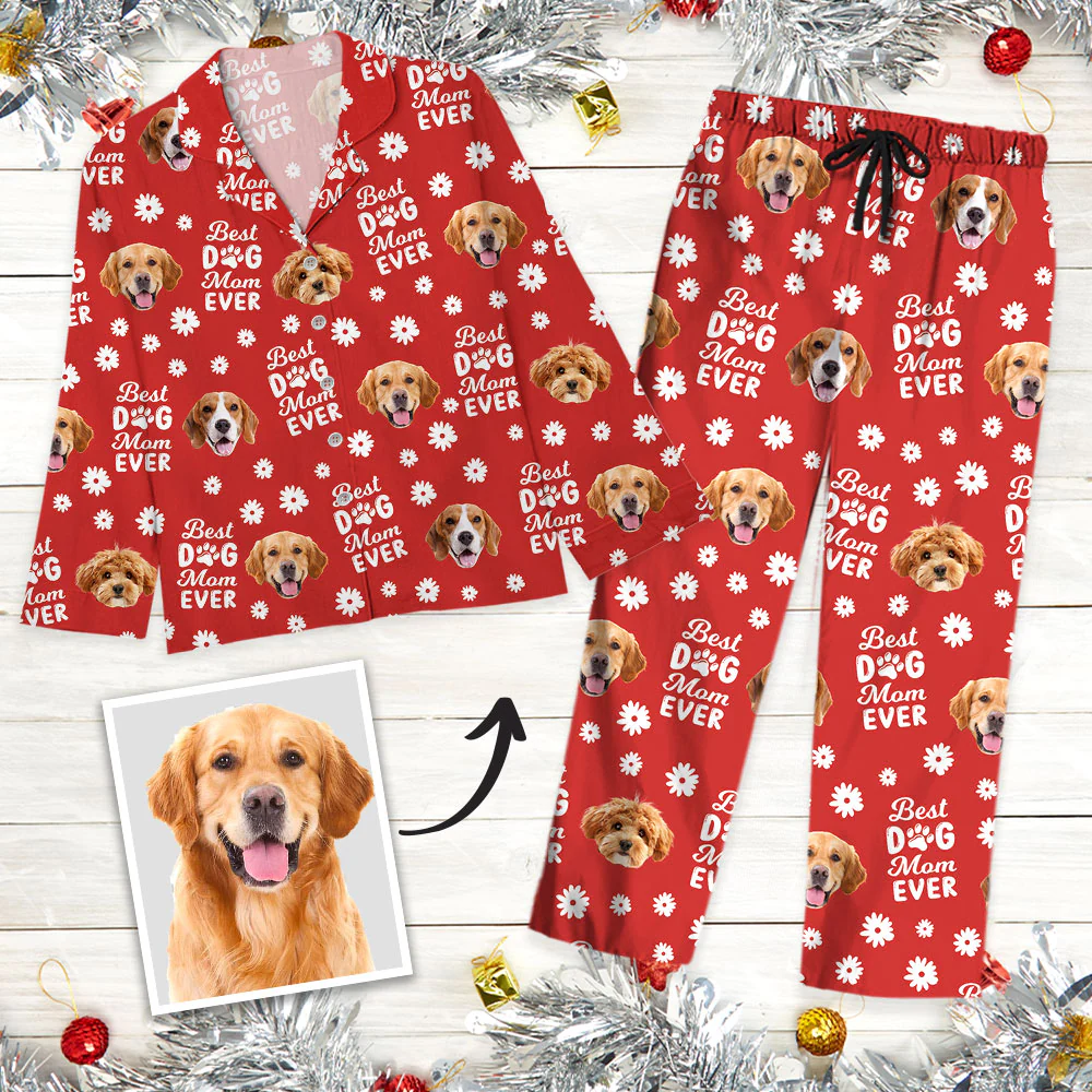 Custom Photo Best Dog Dad Dog Mom Paw Paw - Personalized Pajamas Gift For Pet Lovers HO82 894378 - Image 4