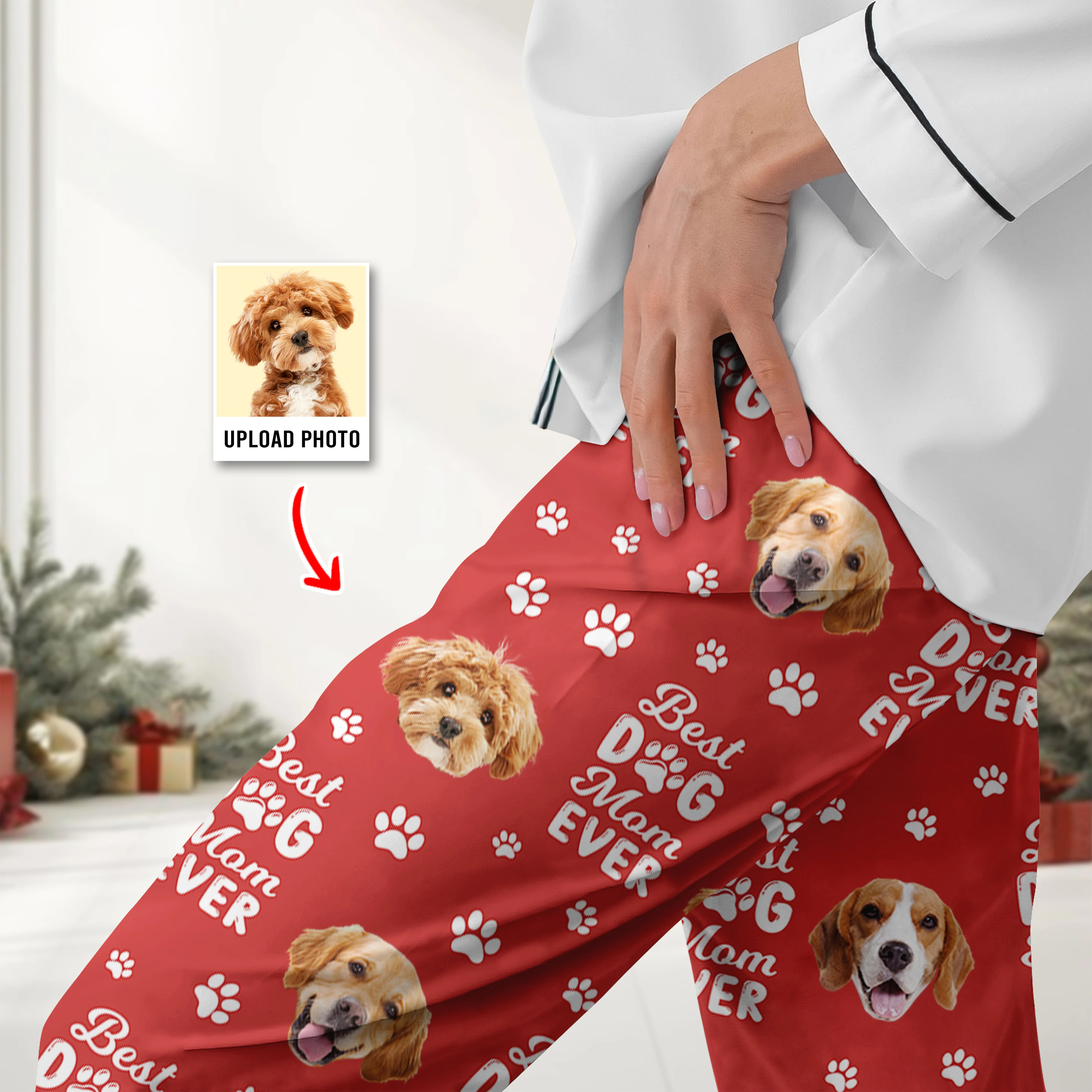 Custom Photo Best Dog Dad Dog Mom Paw Paw - Personalized Sweatpants Gift For Pet Lovers HO82 894380 - Image 7