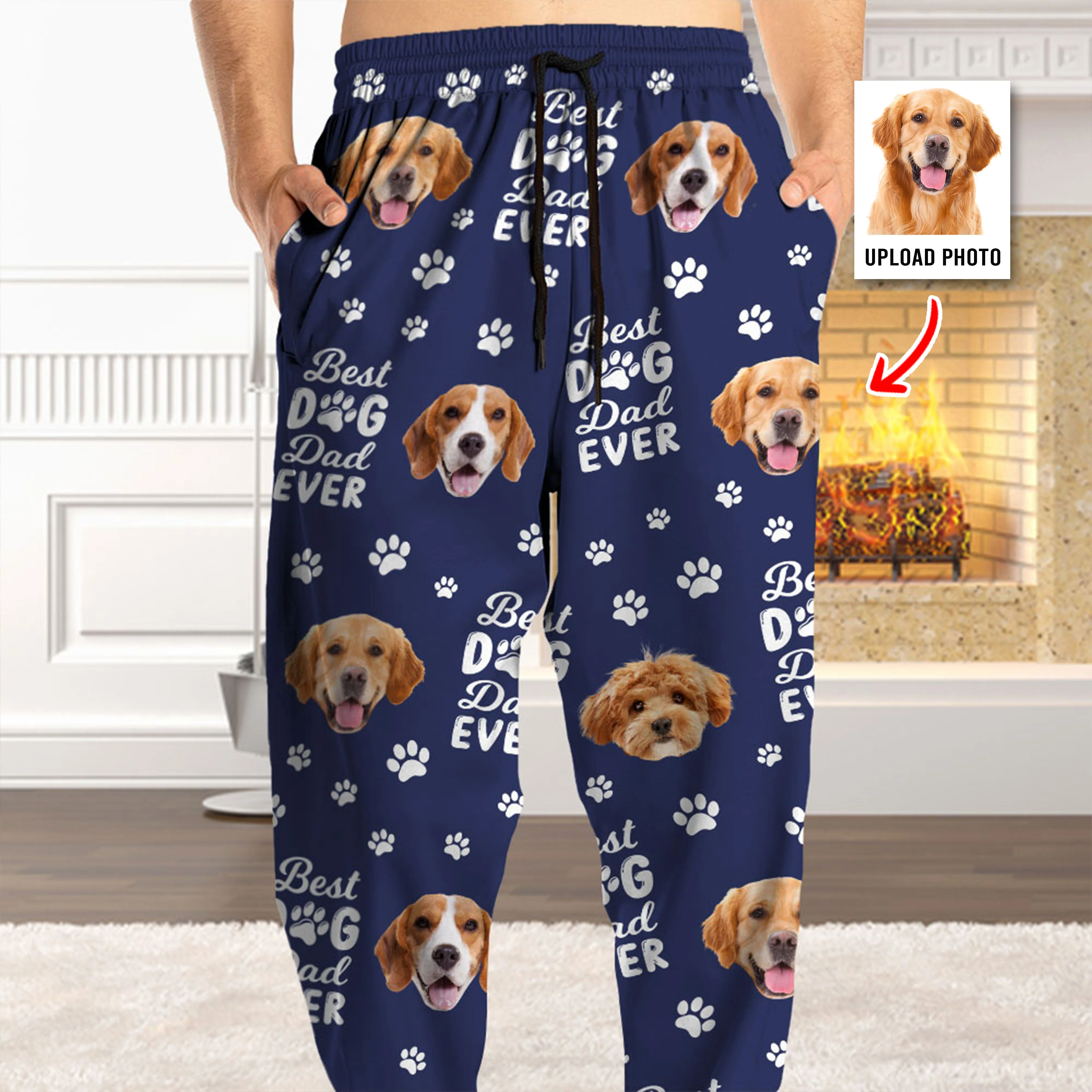 Custom Photo Best Dog Dad Dog Mom Paw Paw - Personalized Sweatpants Gift For Pet Lovers HO82 894380 - Image 9