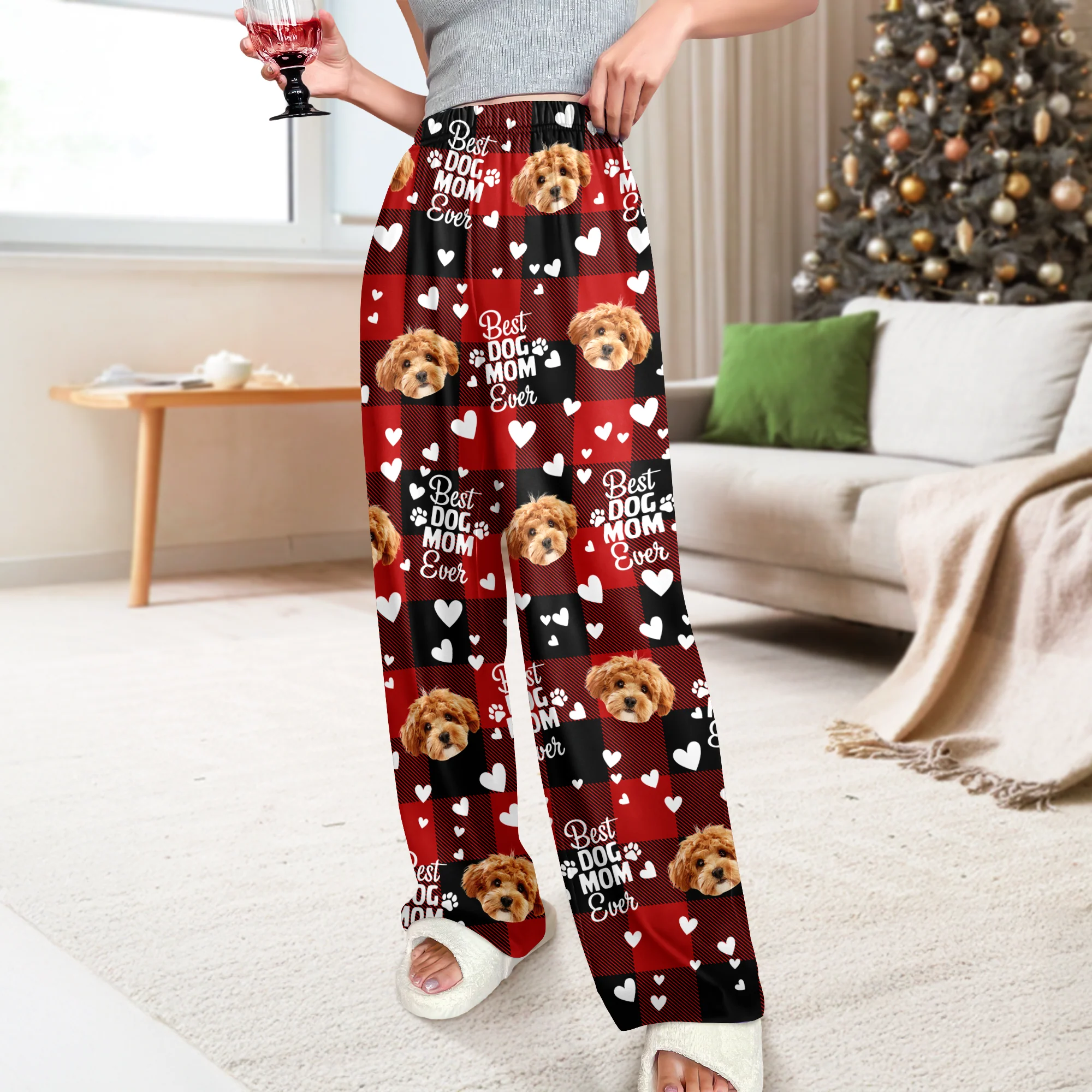 Custom Photo Best Dog Mom, Best Dog Dad Ever Sweatpants HA75 897618 - Image 5