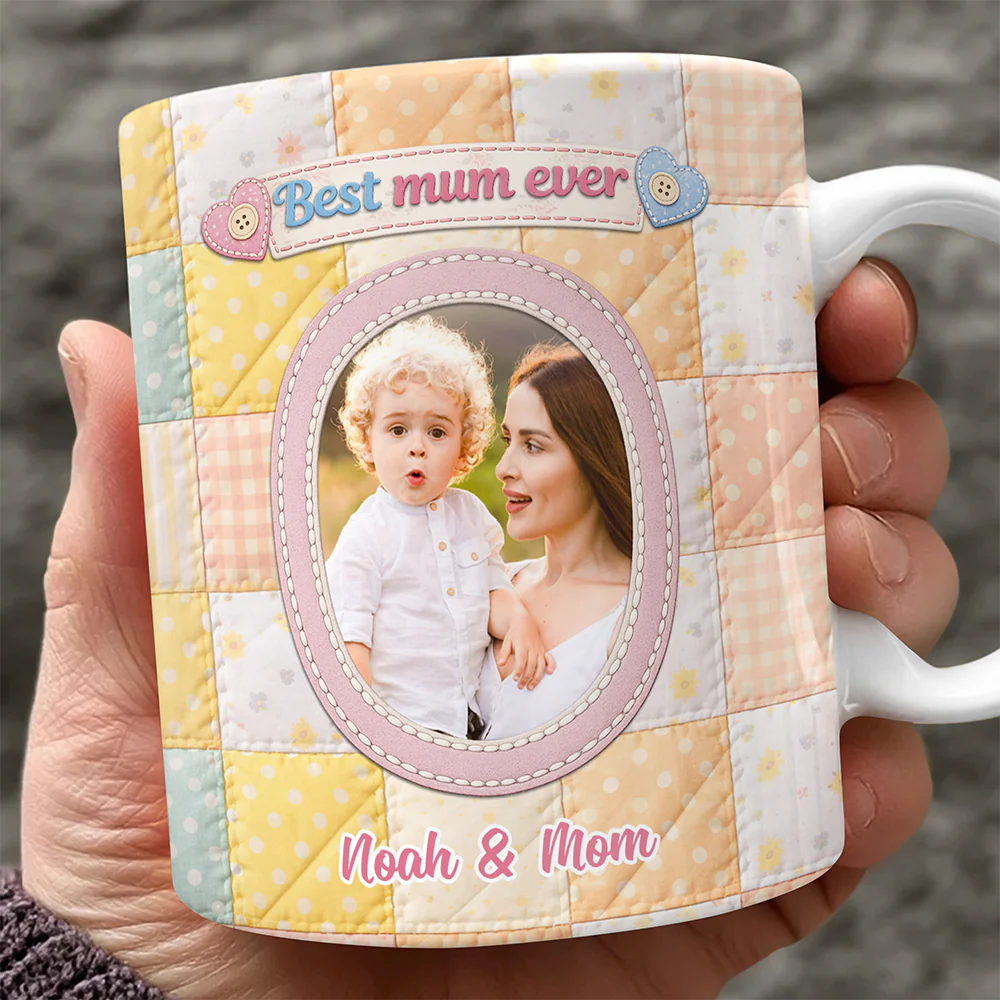 Custom Photo Best Mom Ever 3D Effect Mug Mother’s Day Gift TH10 898863 - Image 6
