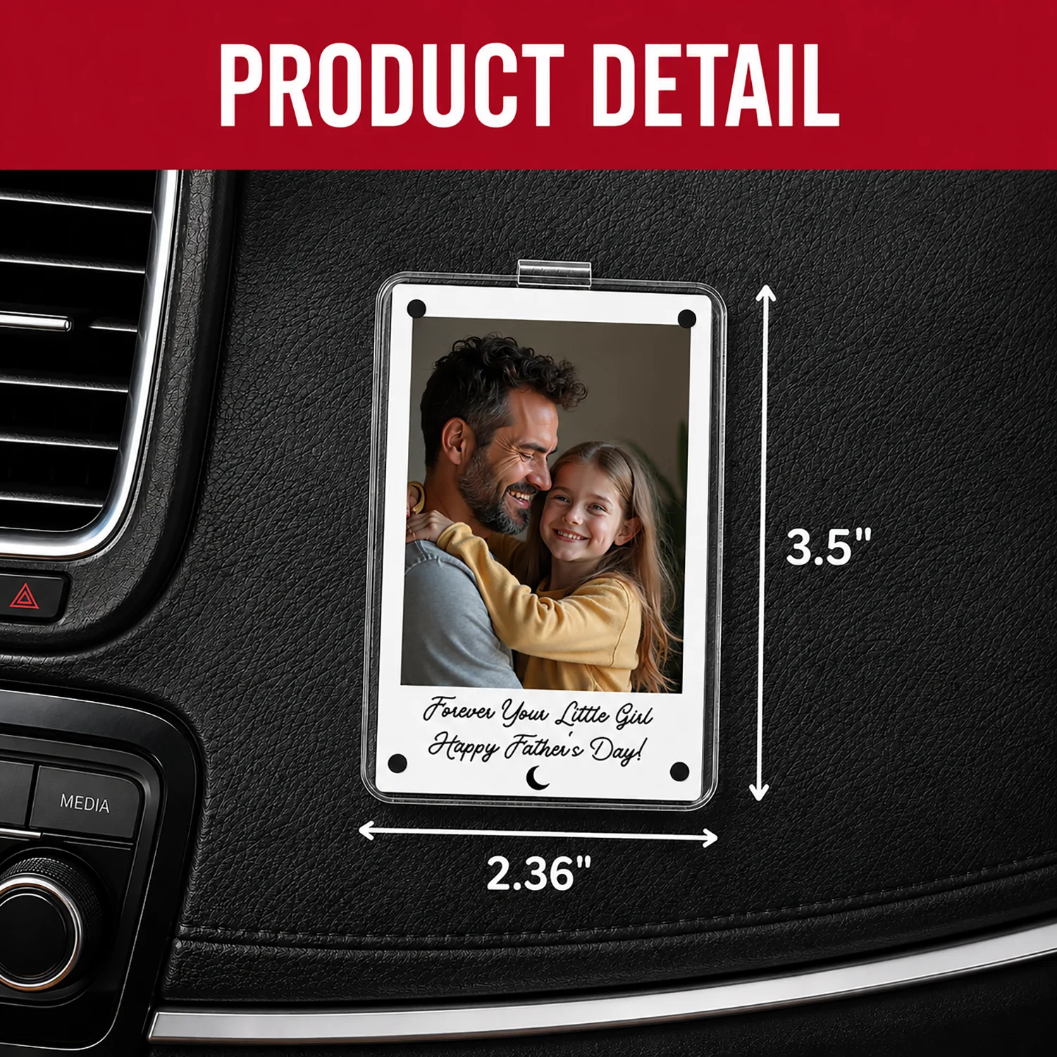 Custom Photo Car Visor Clip Meaningful Father’s Day Keepsake Gift HO82 902330 - Image 5