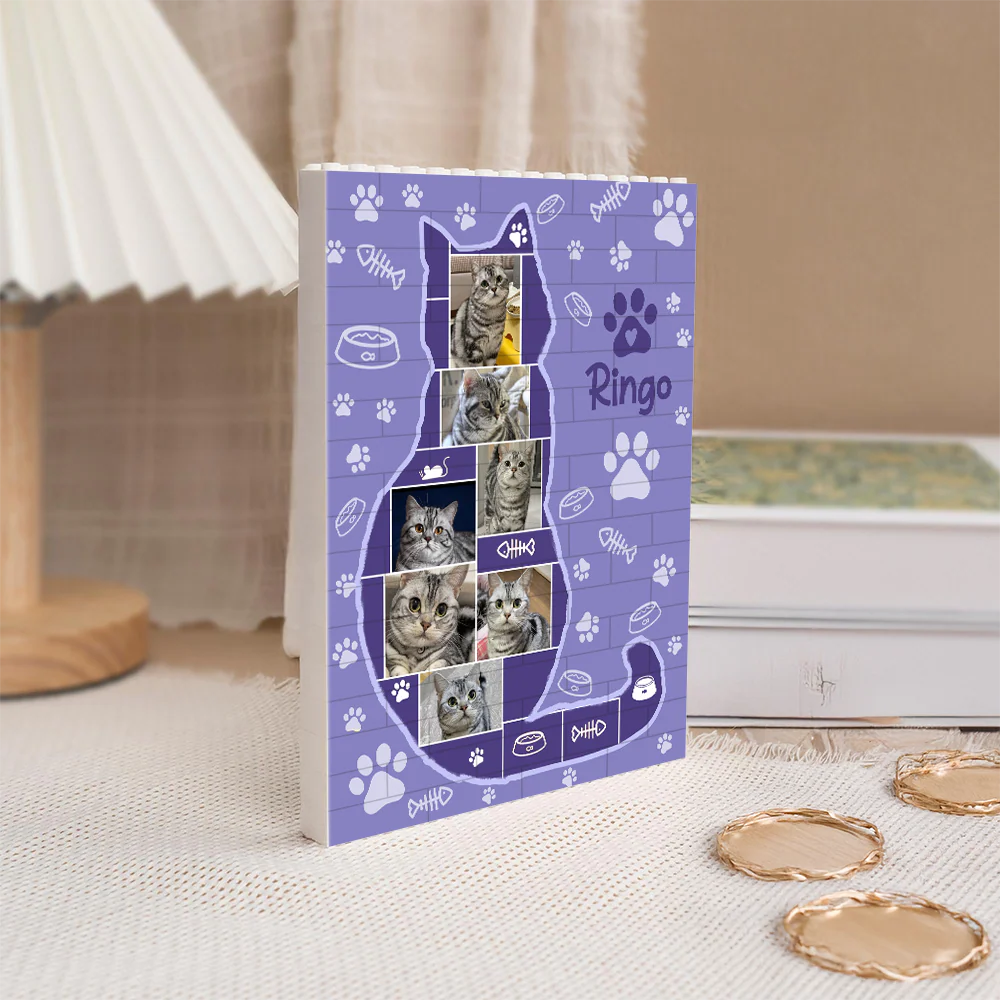 Custom Photo Cat Building Brick Blocks Gift For Cat Lovers HA75 920556 - Image 6