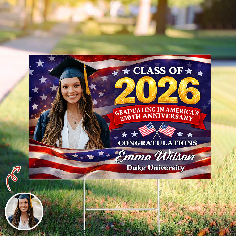 Custom Photo Class of 2026 - A Historic Graduation Yard Sign CH07 895508 - Image 3