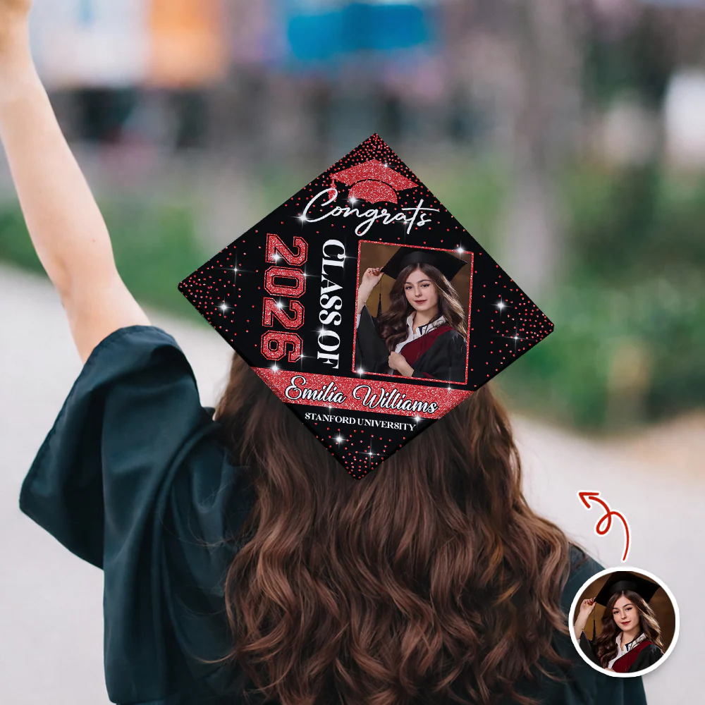 Custom Photo Class of 2026 Congratulations Graduation Cap Topper HO82 901728 - Image 6