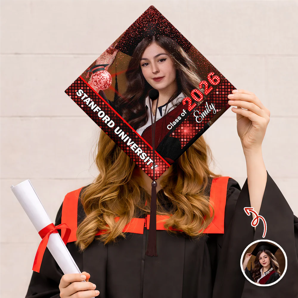Custom Photo Class Of 2026 Graduation Cap Topper Graduation Gift, Senior Gift CH07 910830 - Image 2