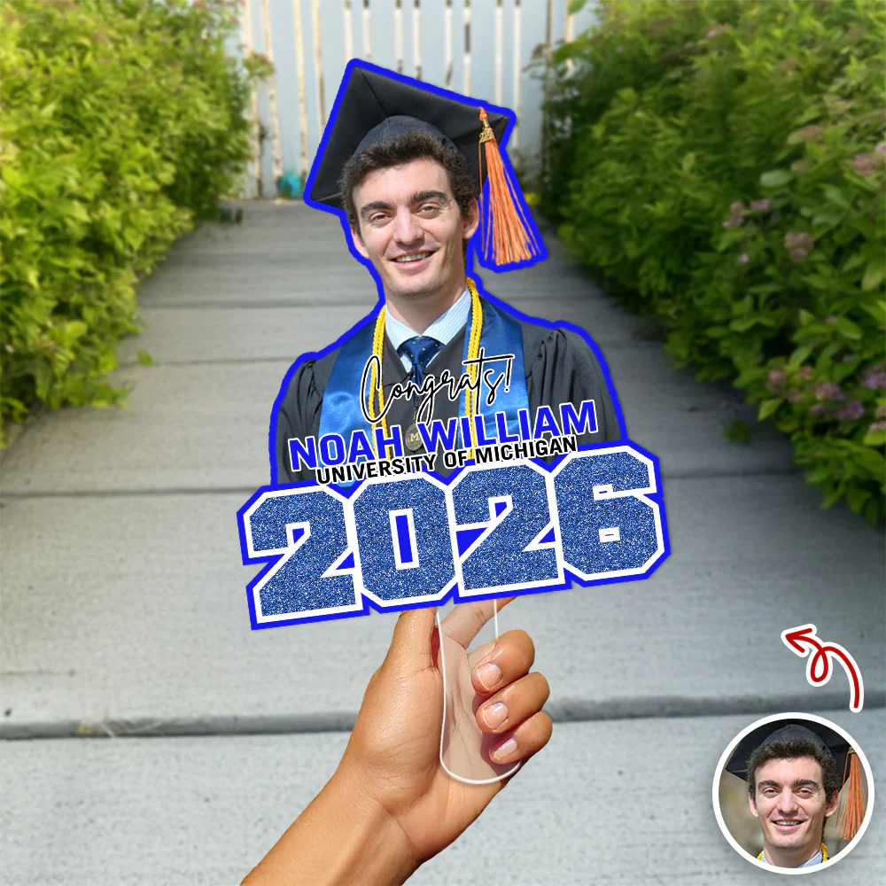 Custom Photo Class Of 2026 Graduation Face Fan For Party Favors HO82 902220 - Image 3