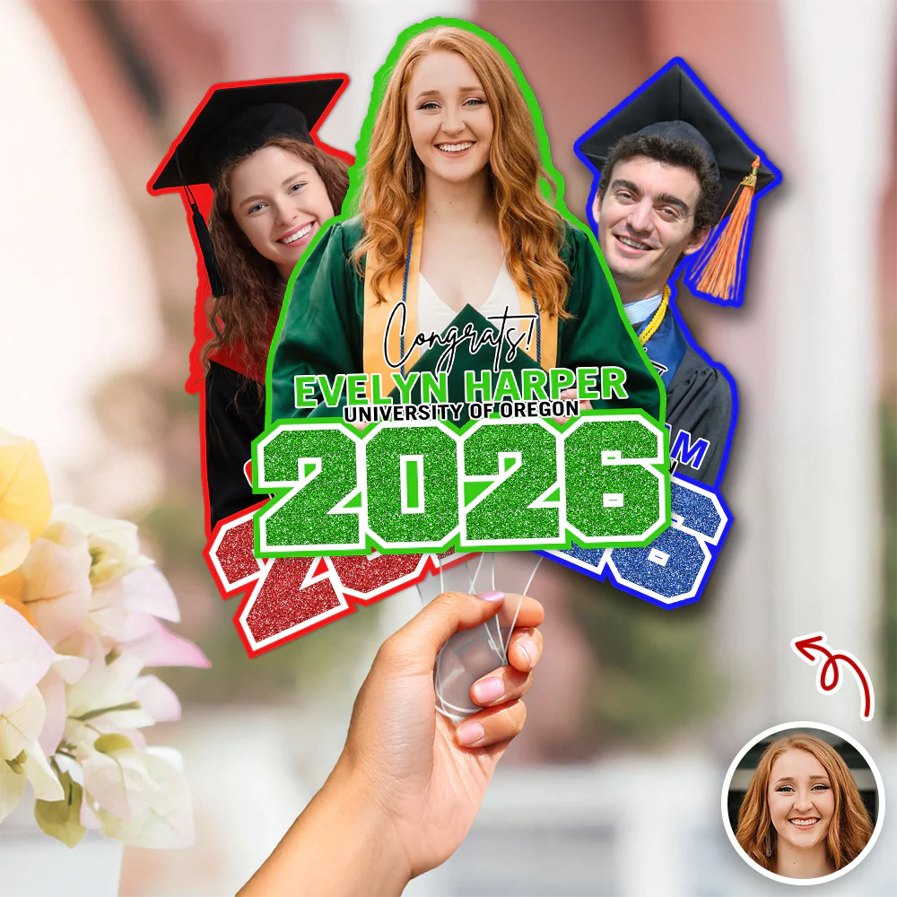 Custom Photo Class Of 2026 Graduation Face Fan For Party Favors HO82 902220 - Image 5