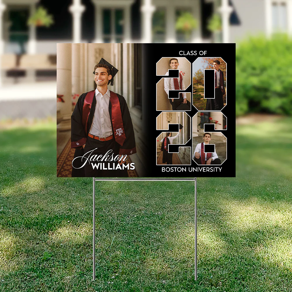Custom Photo Class of 2026 Graduation Yard Sign TH10 169027 - Image 2
